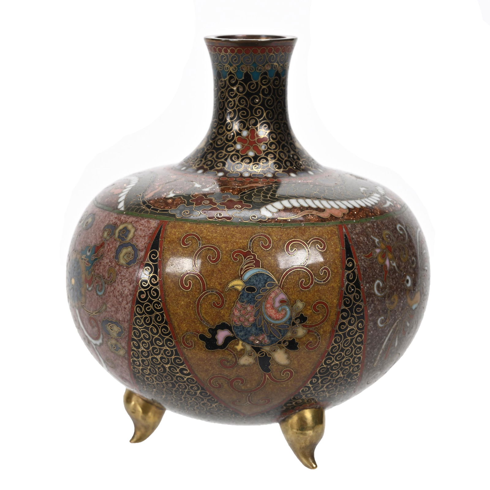 Footed Vase, Cloisonne (1 of 3)