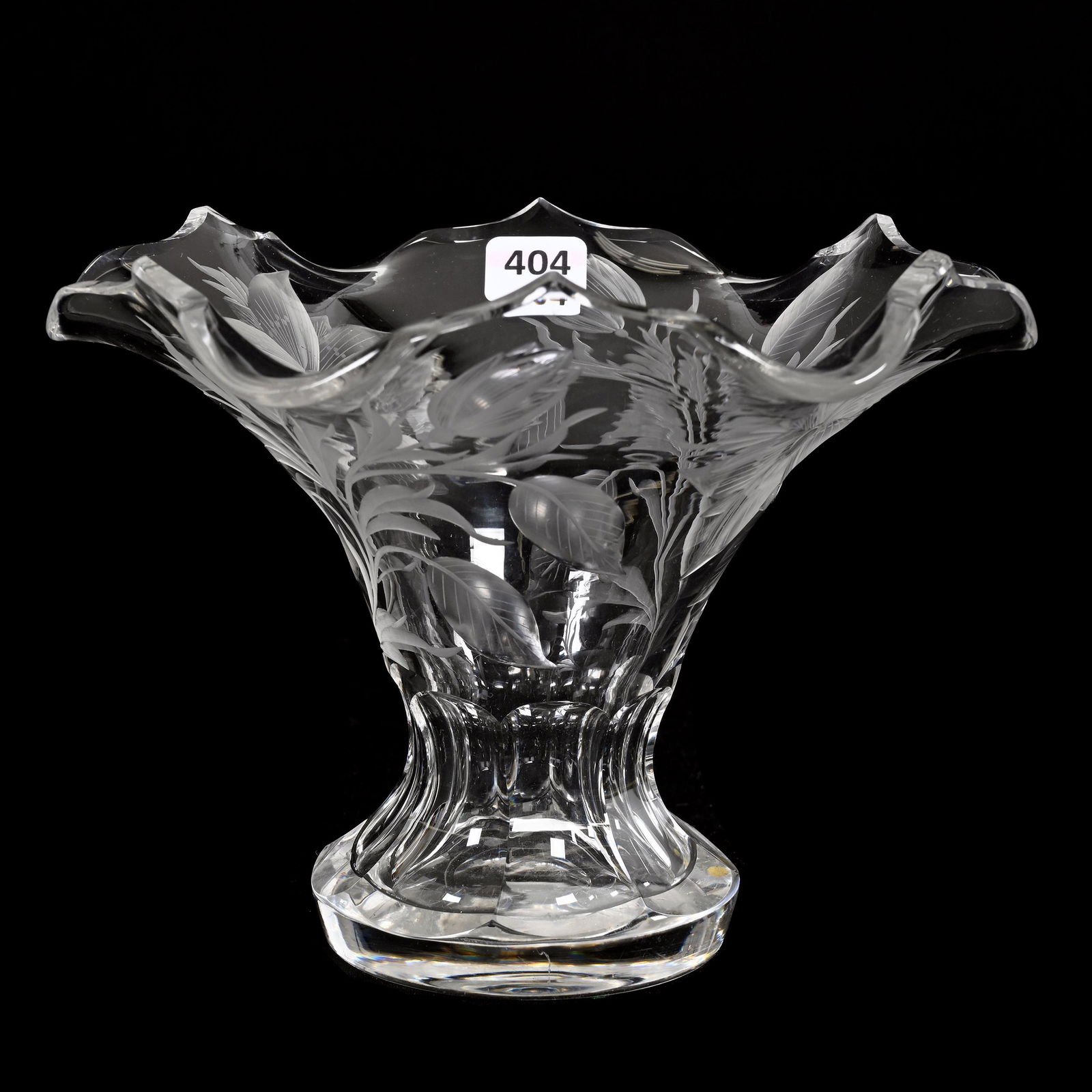 Sweet Pea Vase, American Brilliant Cut Glass, Signed Tuthill (1 of 3)
