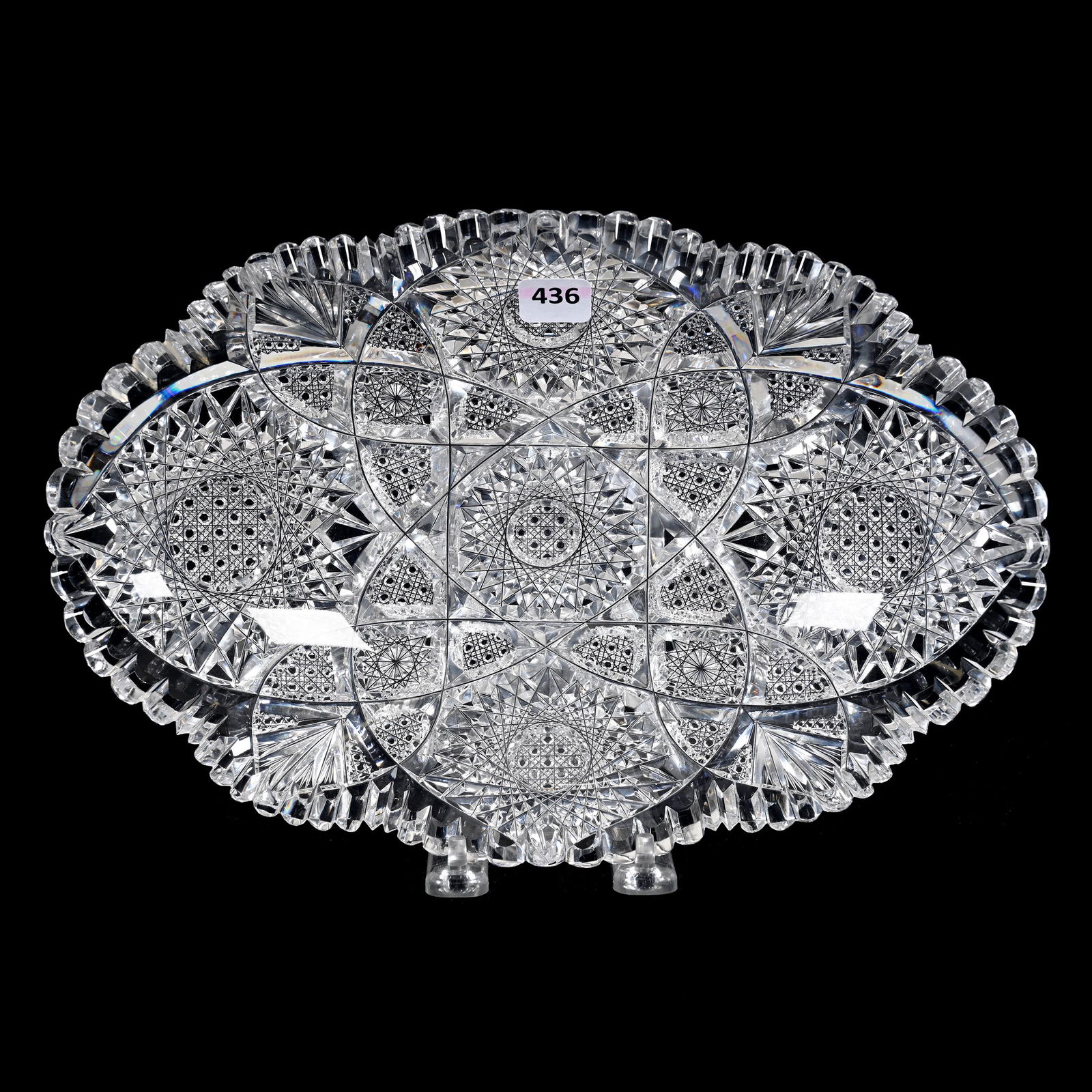 Bun Tray, American Brilliant Cut Glass (1 of 3)