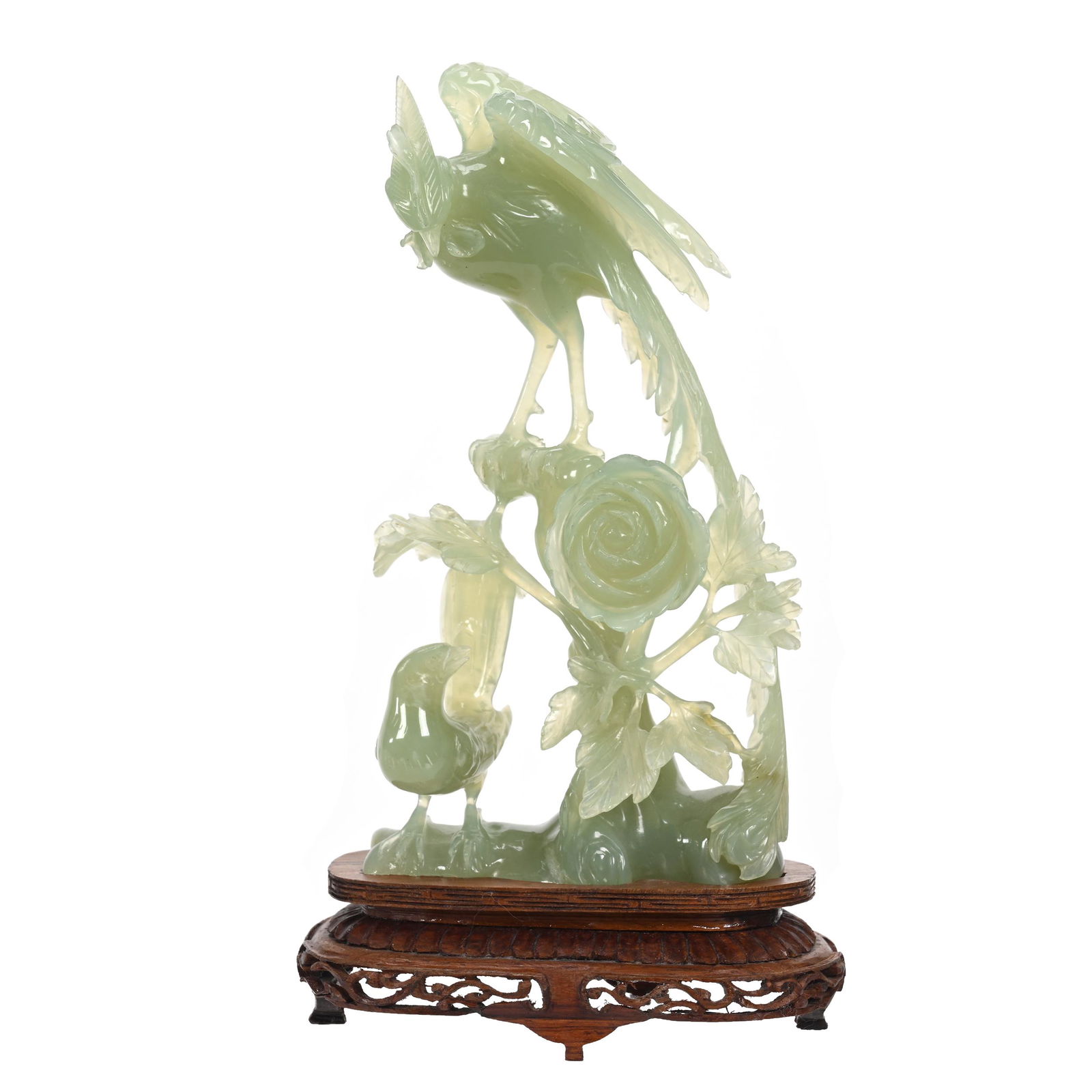 Green Jade Sculpture, Bird Of Paradise (1 of 3)