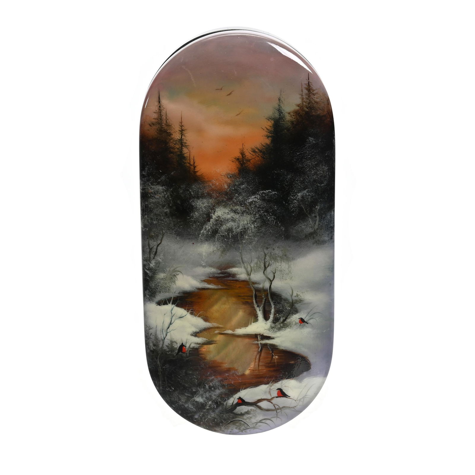 Russian Lacquer Box "Spring Wonderland" (1 of 3)