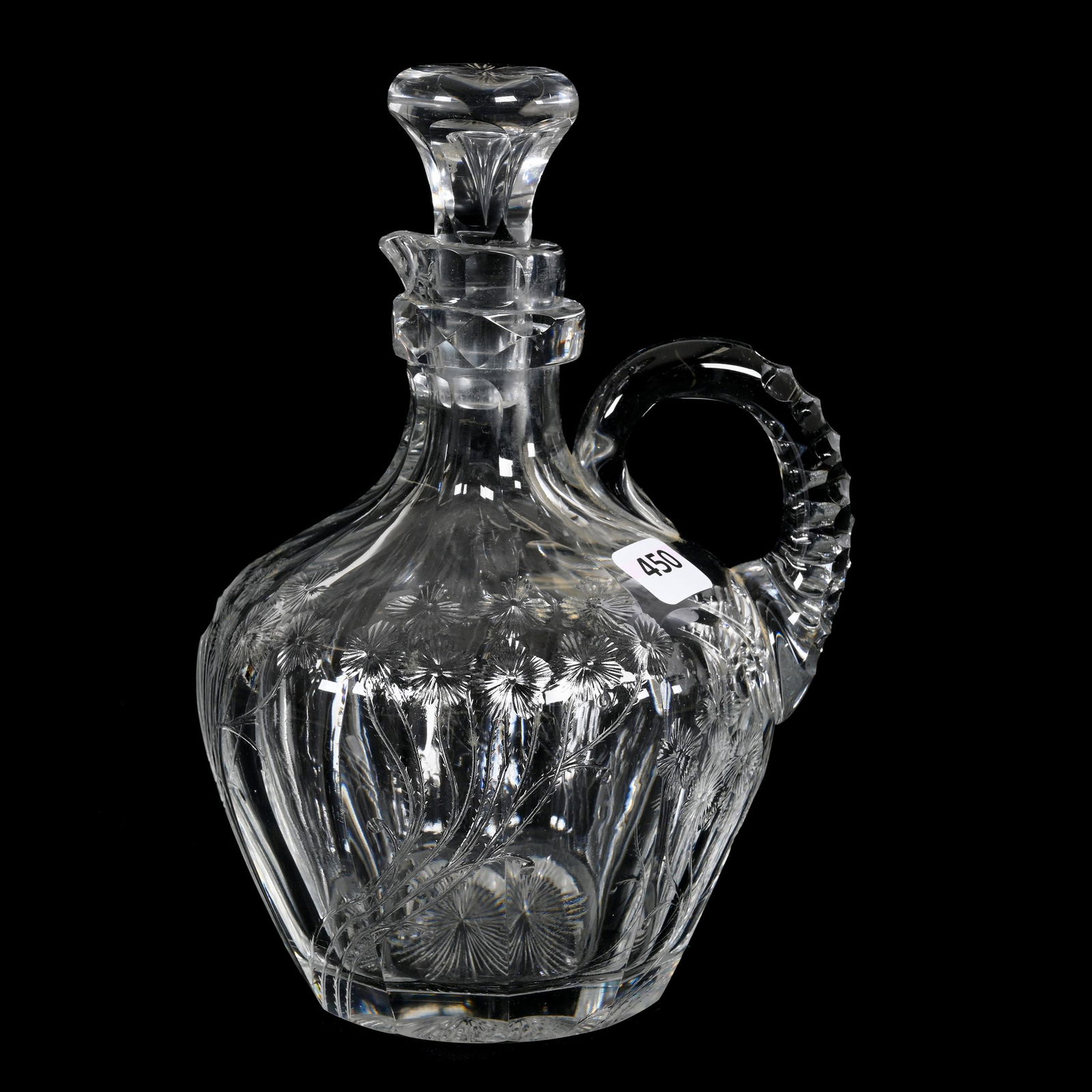 Whiskey Jug, American Brilliant Cut Glass (1 of 3)