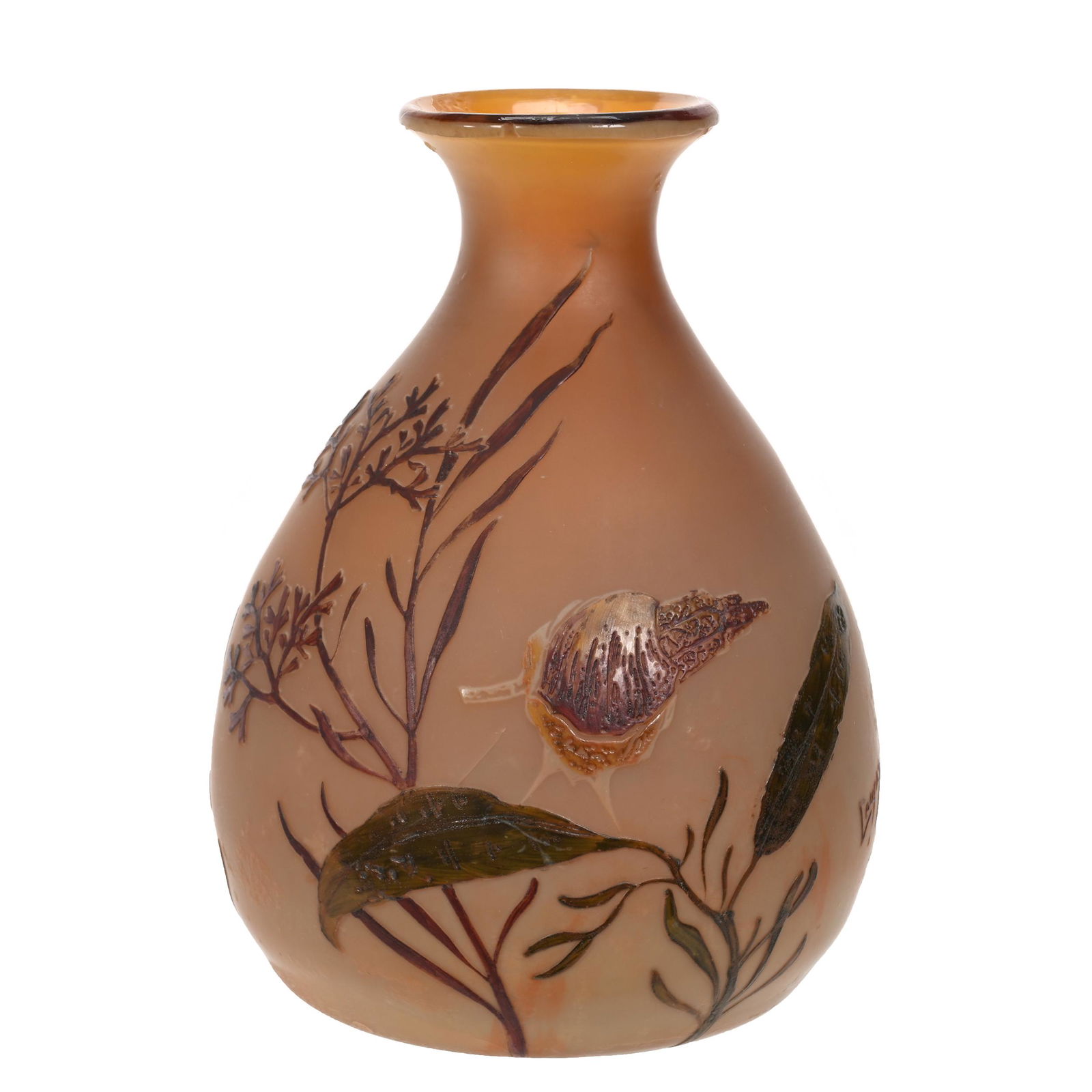 Vase Signed Legras French Cameo Art Glass (1 of 7)