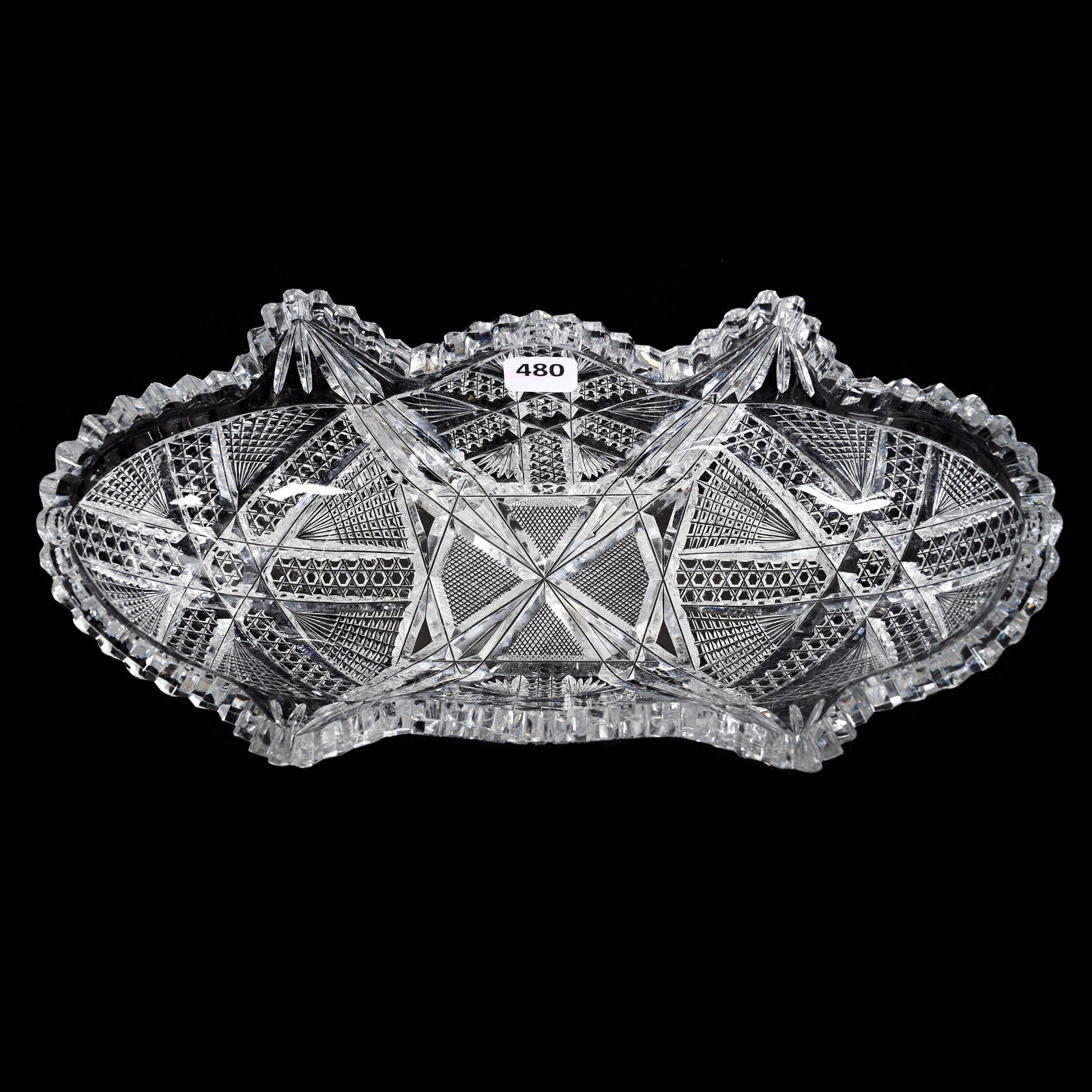 Deep Celery Tray, American Brilliant Cut Glass (1 of 3)