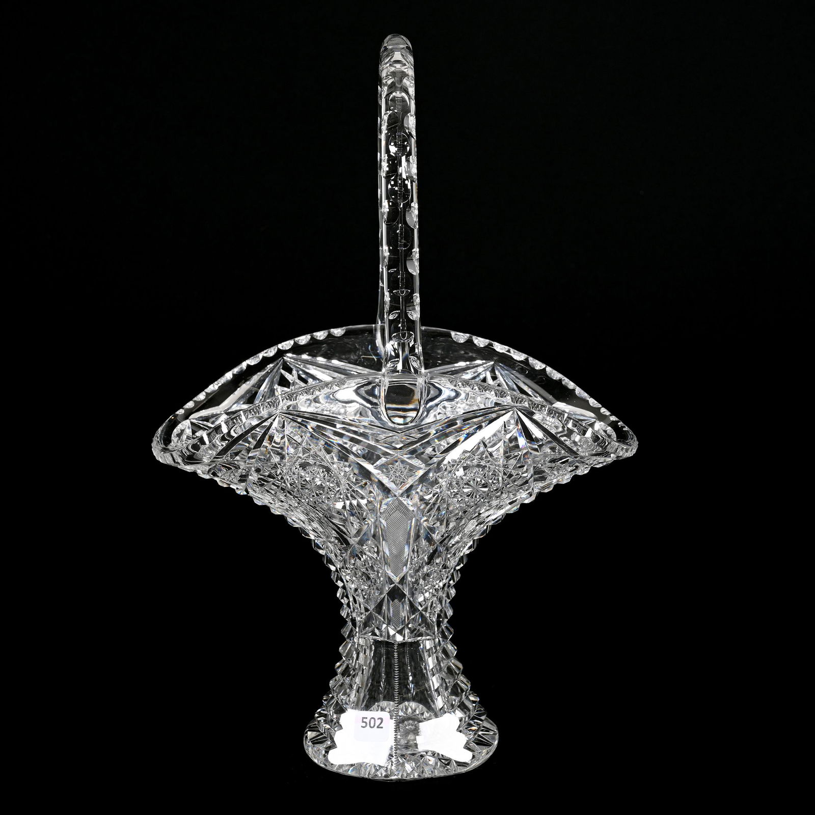 Easter Basket, American Brilliant Cut Glass, Creswick Pattern By Egginton (1 of 3)