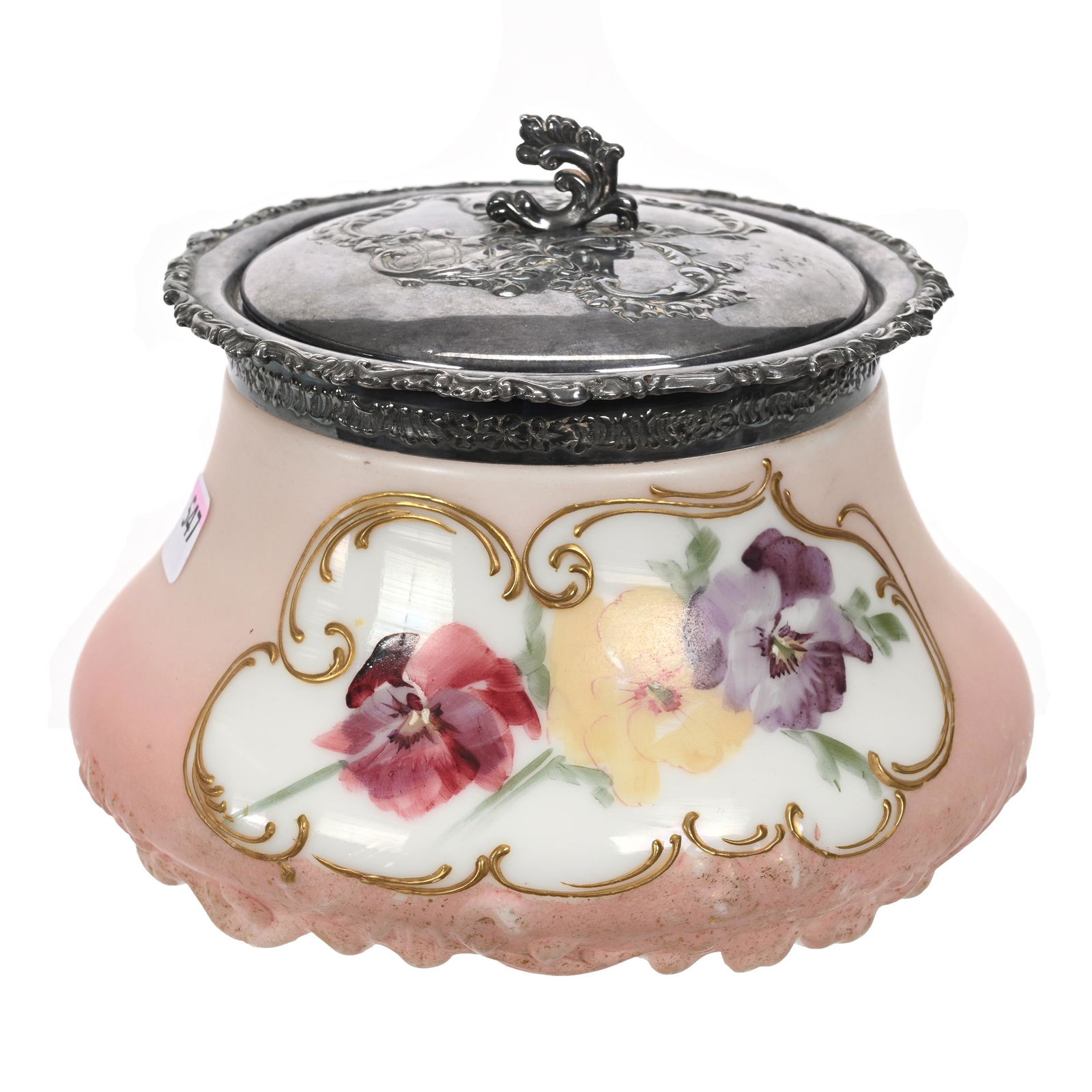 Biscuit Jar Marked P.M.C. (Pairpoint) (1 of 3)