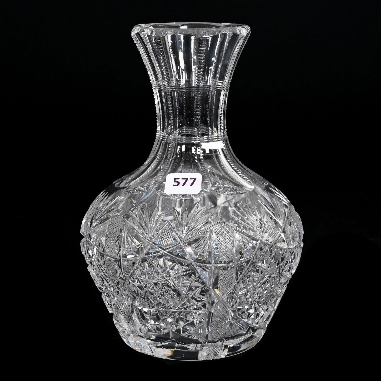 Water Carafe, American Brilliant Cut Glass (1 of 3)