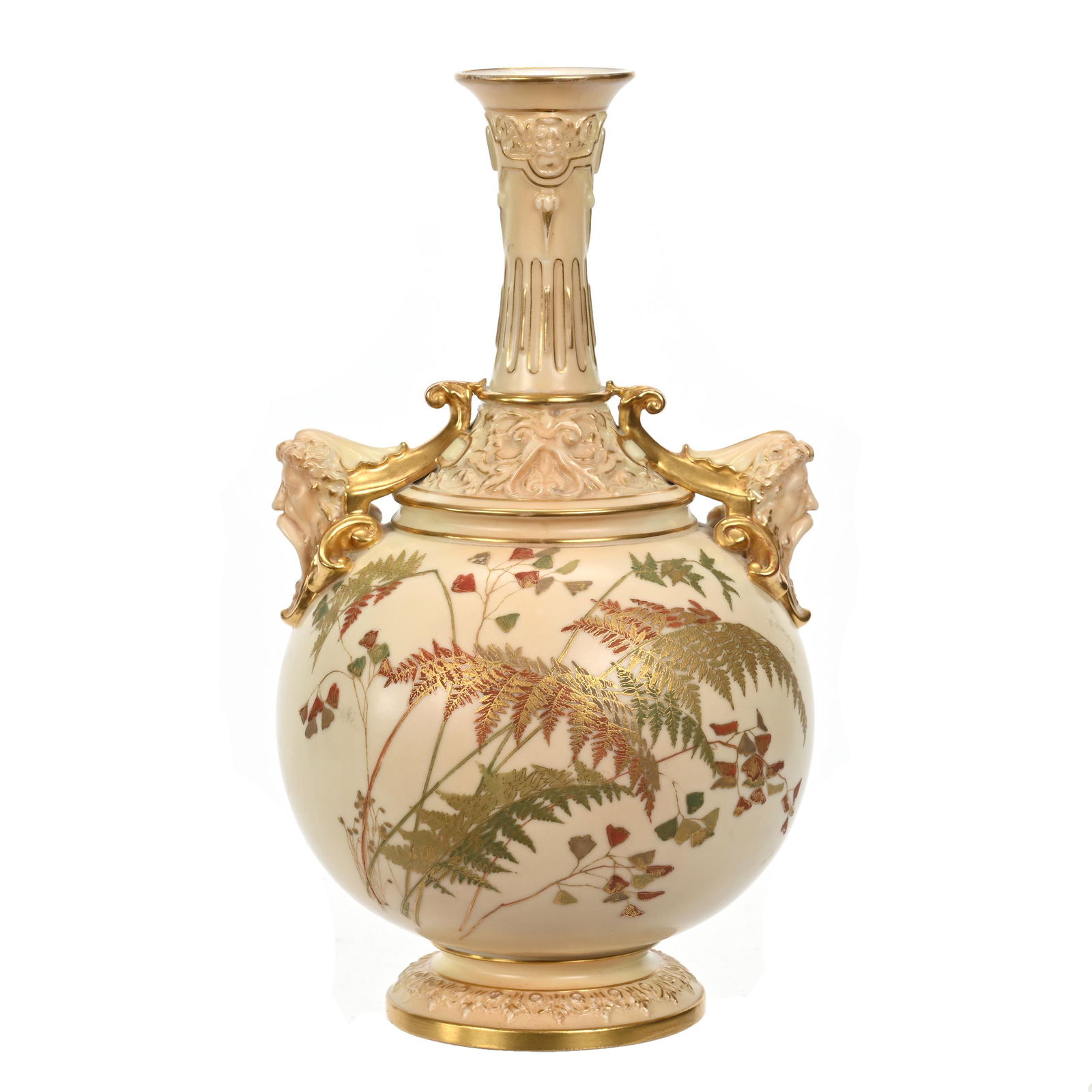Vase, Two Handles, Marked Royal Worcester #1279 (1 of 3)