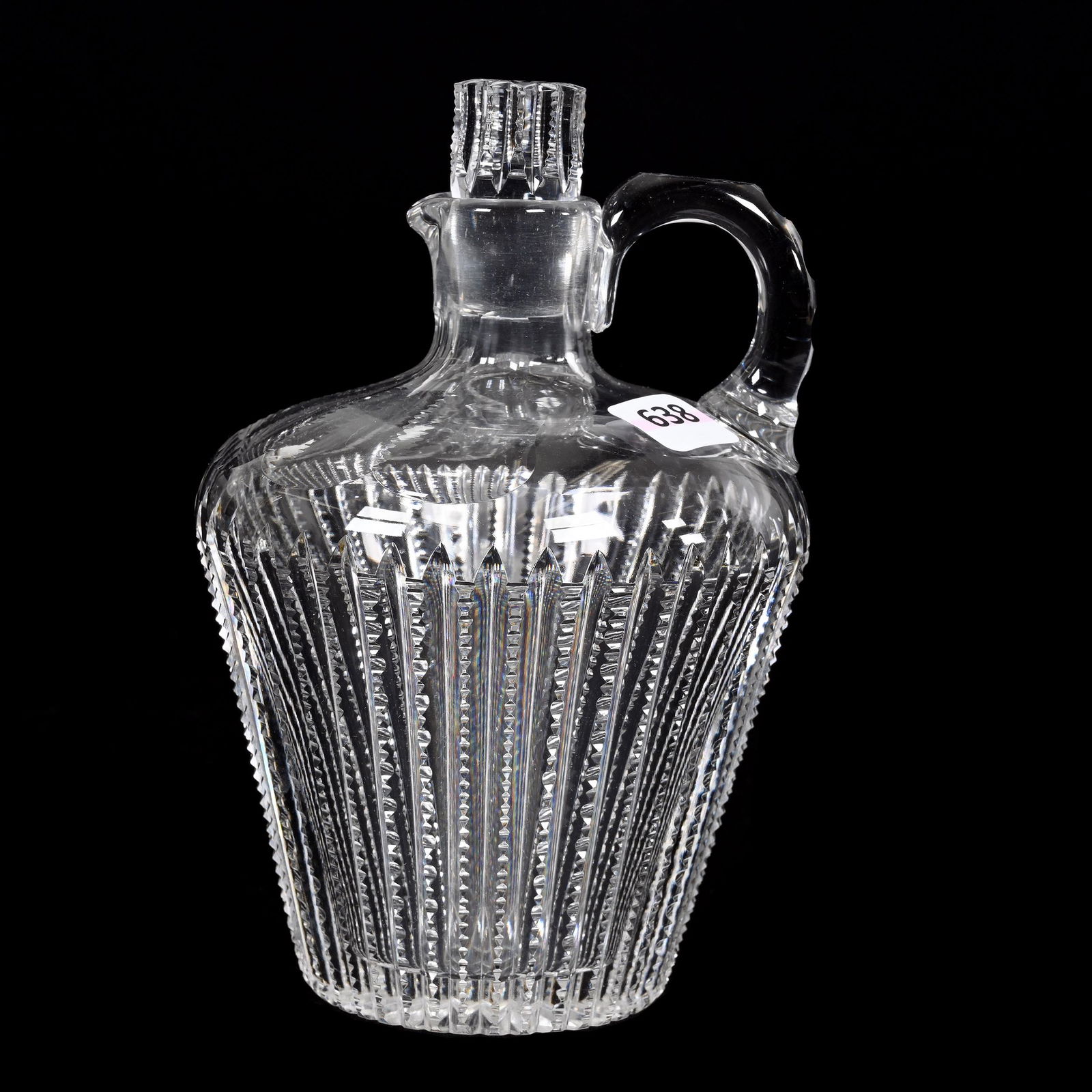 Whiskey Jug, American Brilliant Cut Glass (1 of 3)