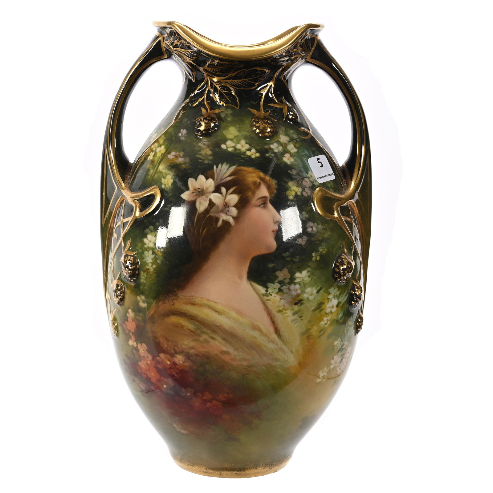 Vase Marked Royal Bonn, Two Handles (1 of 4)