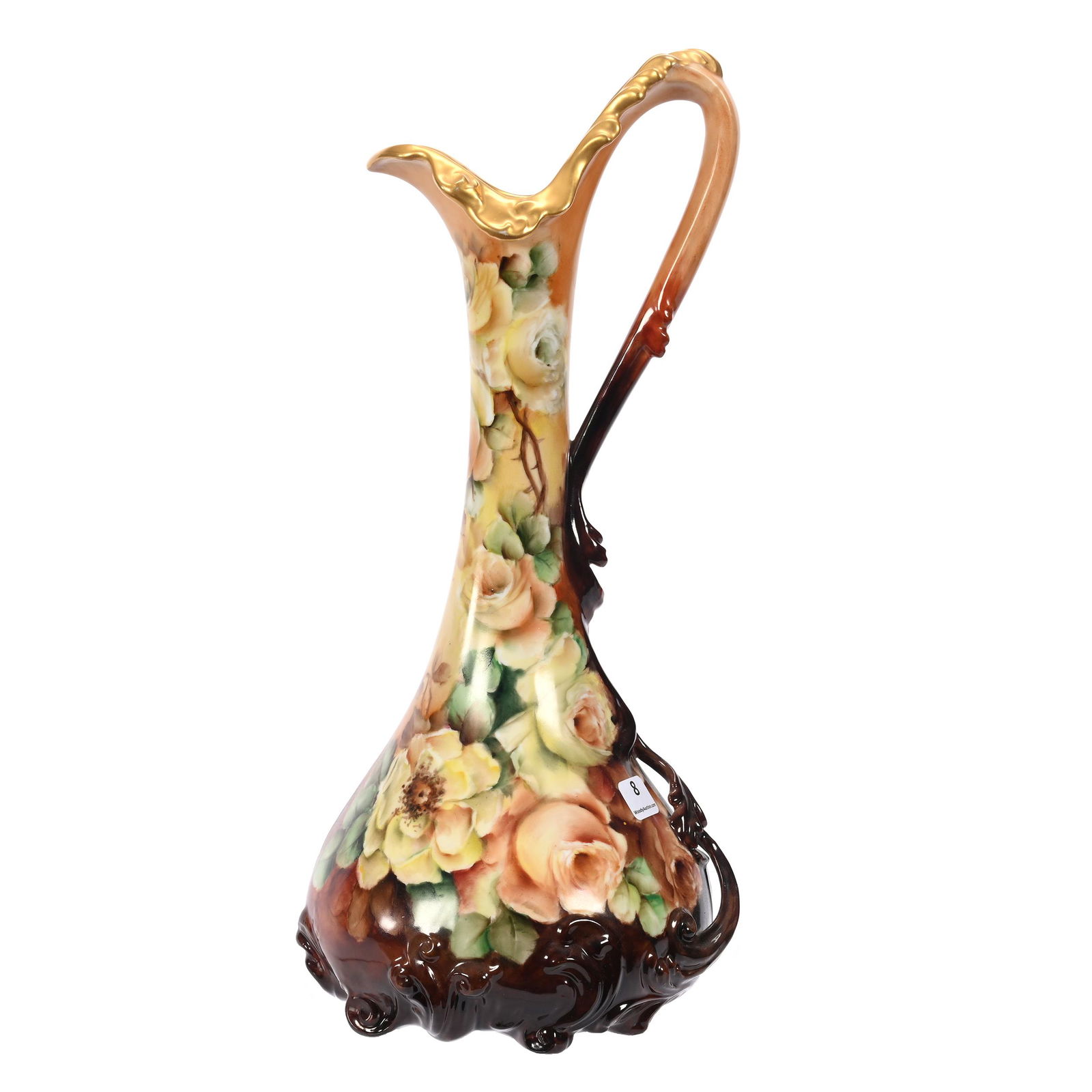 Ewer Marked W.G. Limoges (1 of 3)