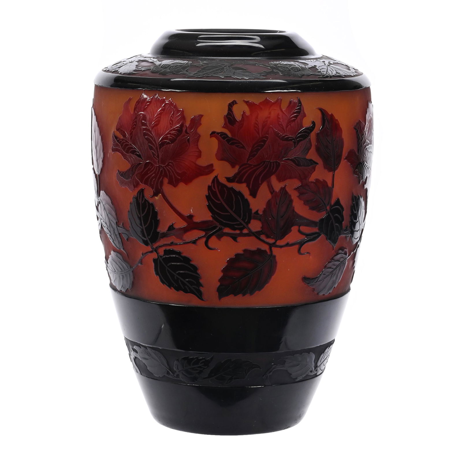 Vase Signed D'argental French Cameo Art Glass (1 of 4)