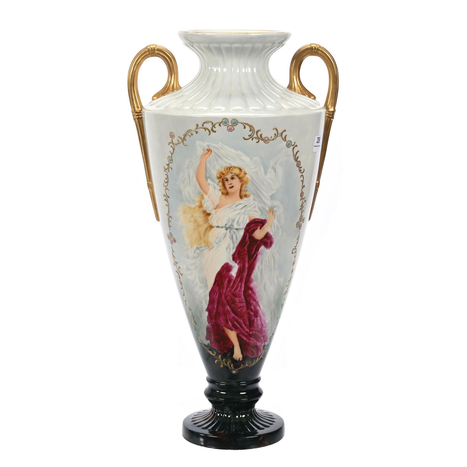 Pedestal Vase Marked Willetts Belleek (1 of 3)