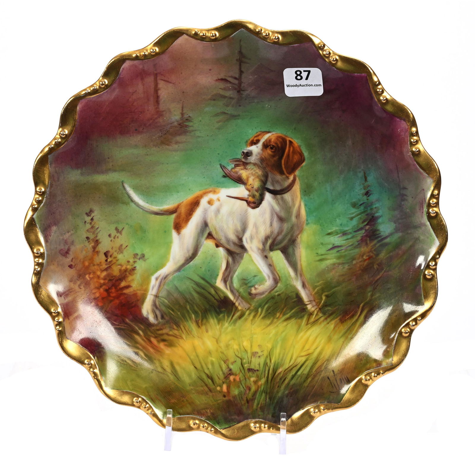 Plate Marked Stouffer Studio, Limoges Blank, Signed Weiss (1 of 3)