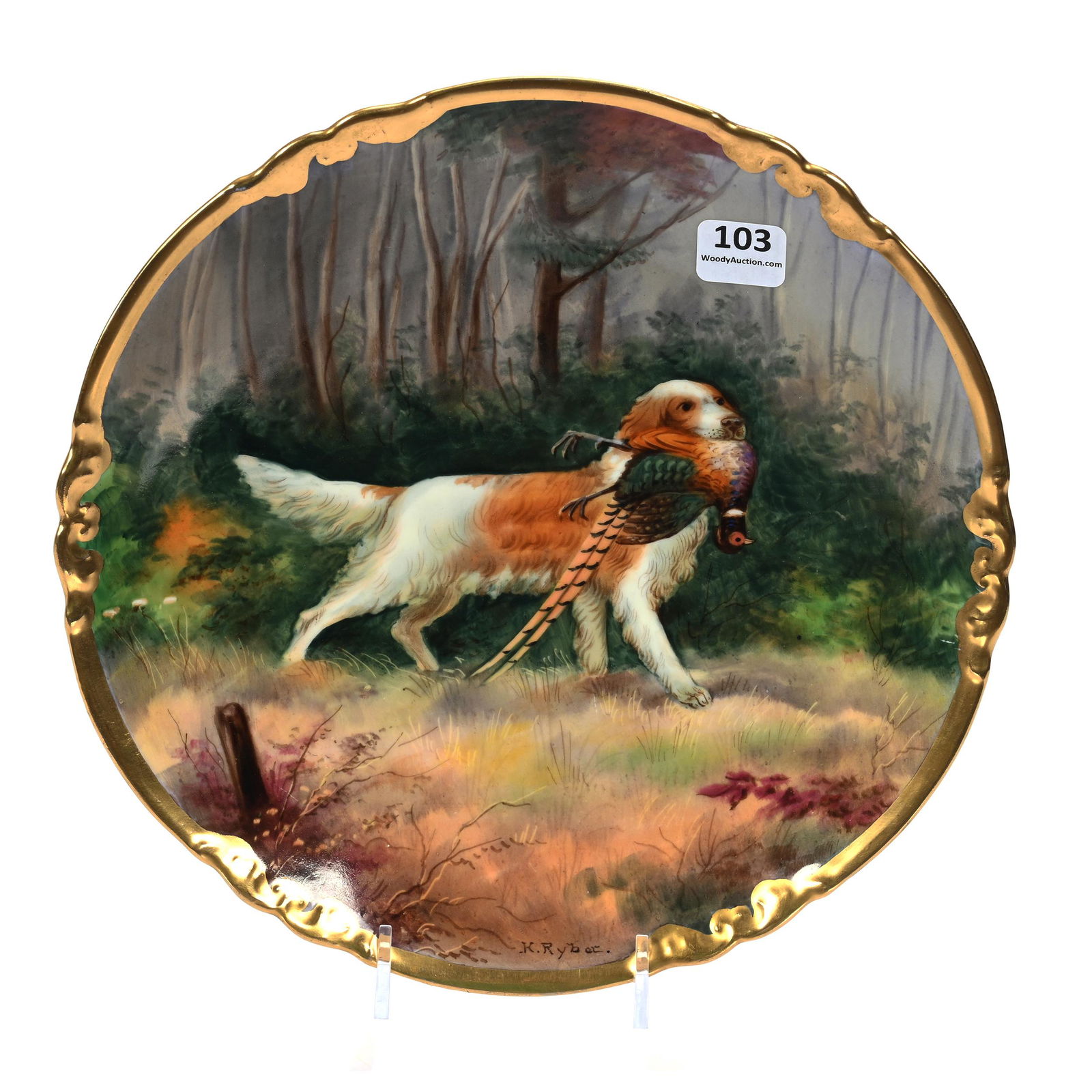 Plate Marked Stouffer Studio, A.K. Limoges Blank (1 of 3)