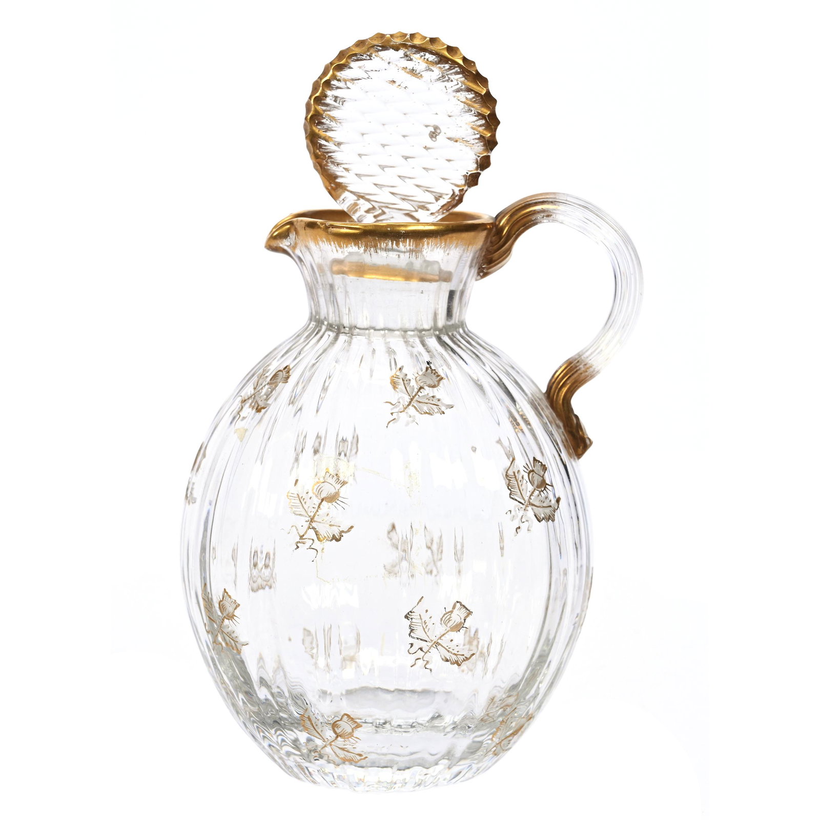 Cruet Bottle Signed Daum Nancy French Art Glass (1 of 4)