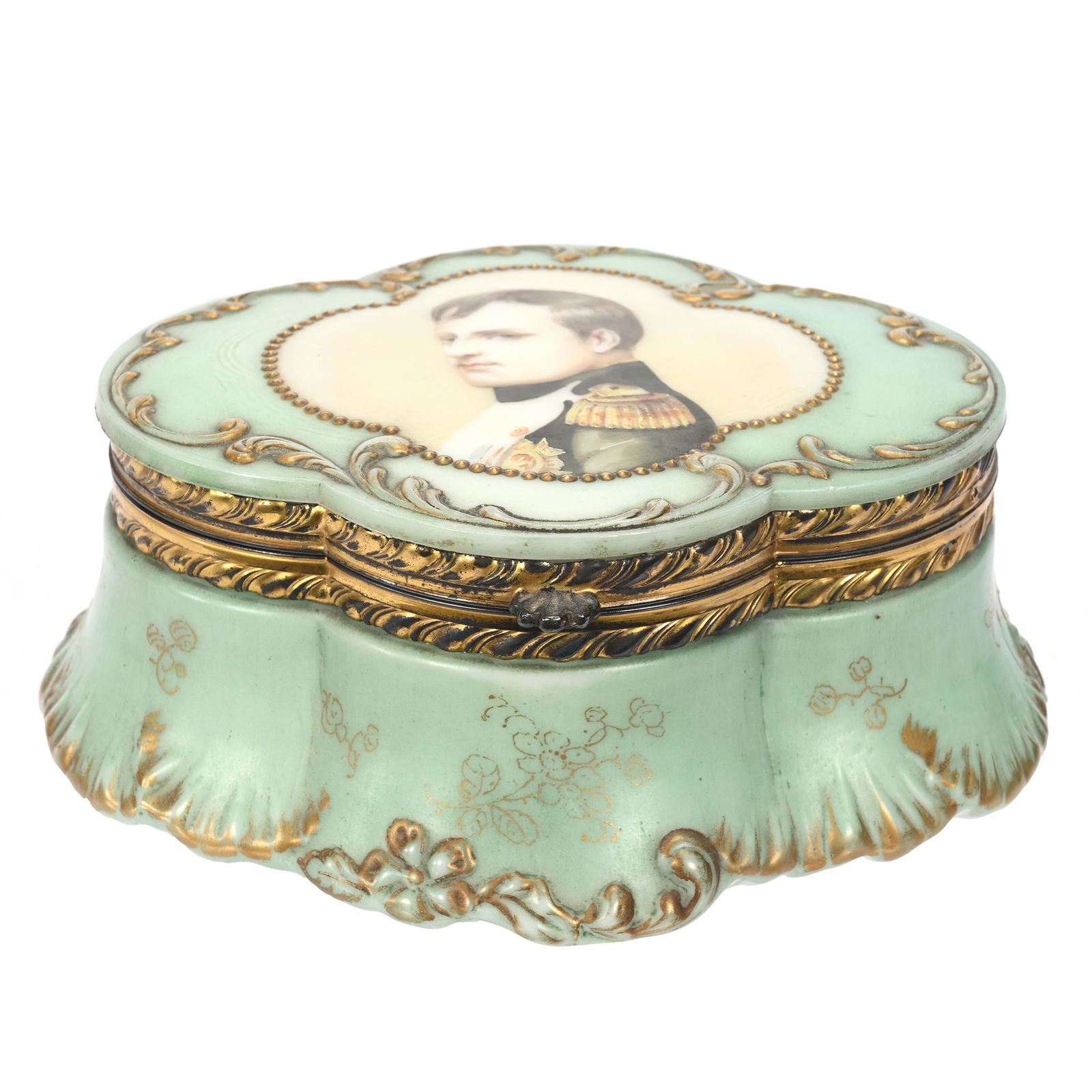 Jewel Box Marked Pairpoint #4624, Hinged (1 of 4)