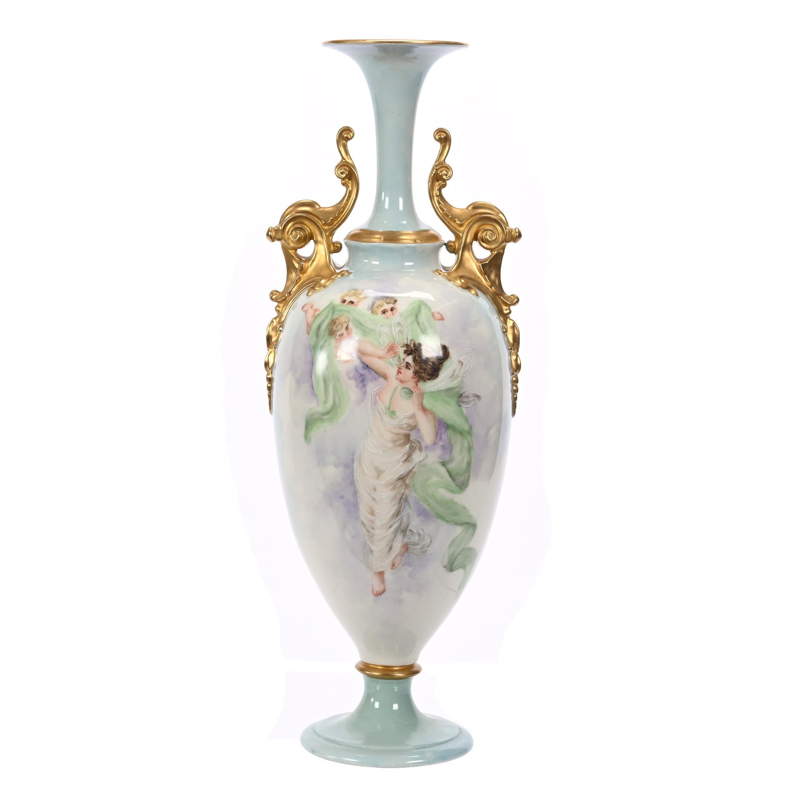 Pedestal Vase Marked CAC Belleek (1 of 3)