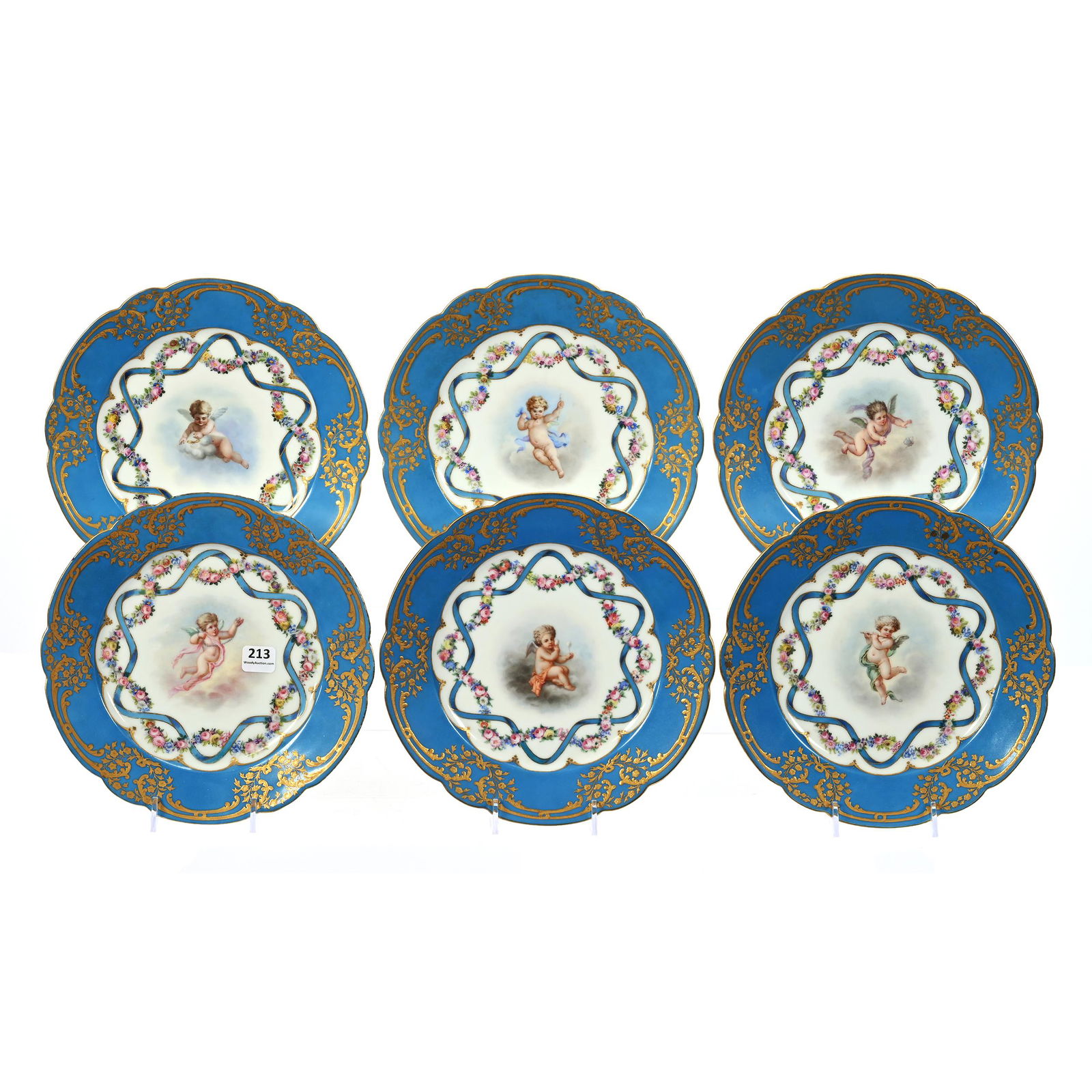 (8) Plates, Russian Imperial Mark, circa 1901 (1 of 3)