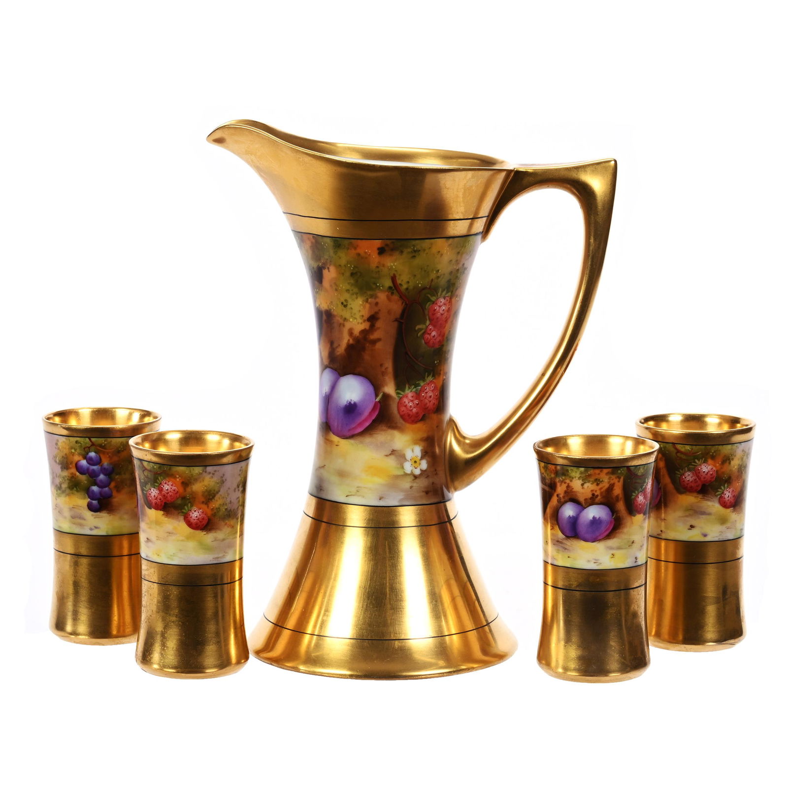 Pitcher & Tumbler Set Marked Pickard (1 of 4)