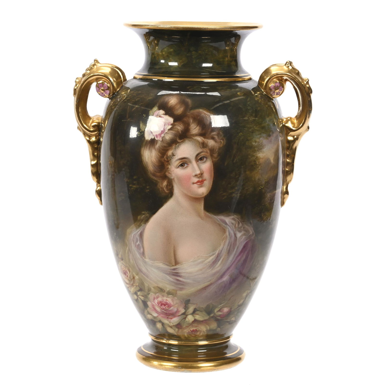 Vase Marked Royal Bonn, Two Handles (1 of 4)