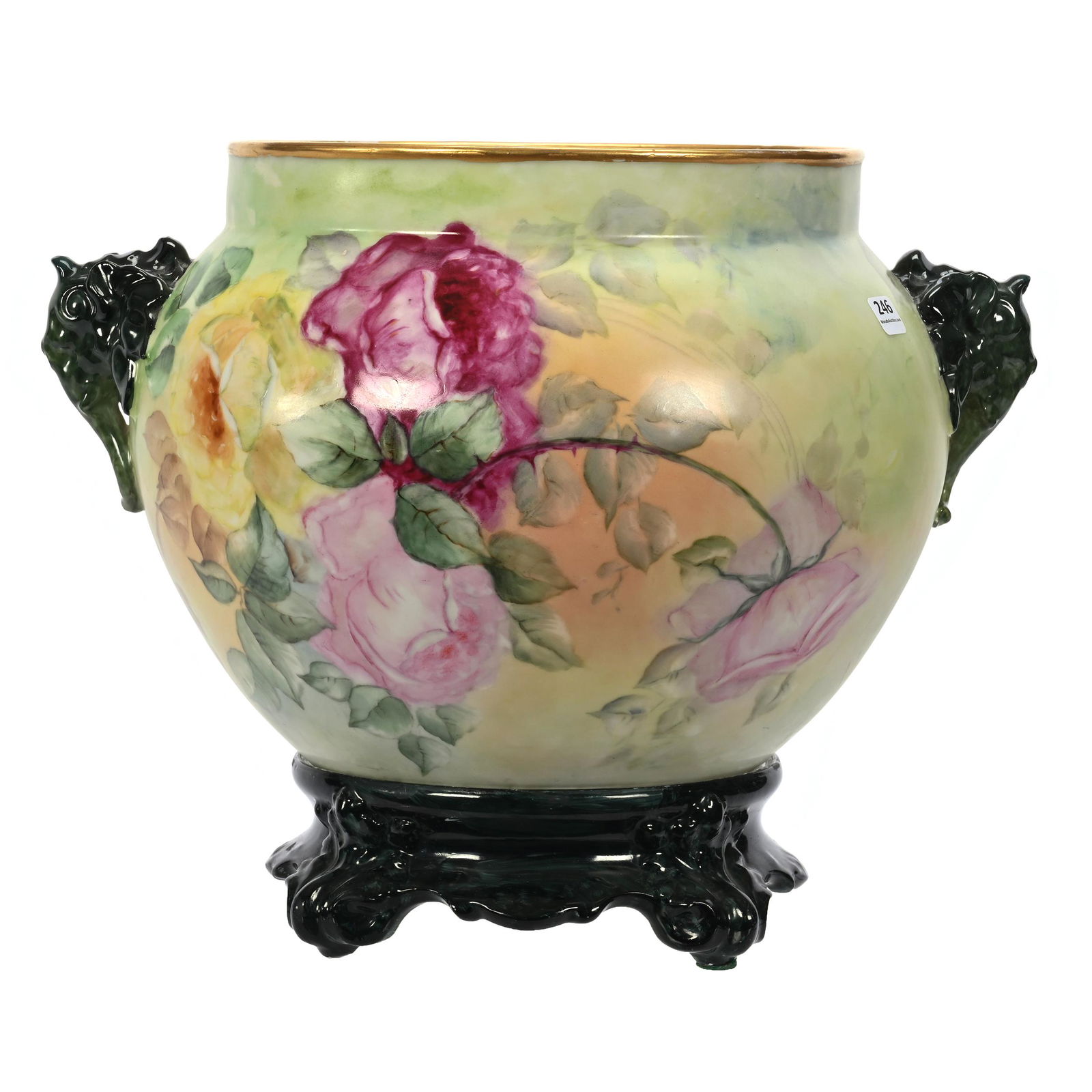 Jardiniere & Pedestal Marked J.P. Limoges (1 of 4)