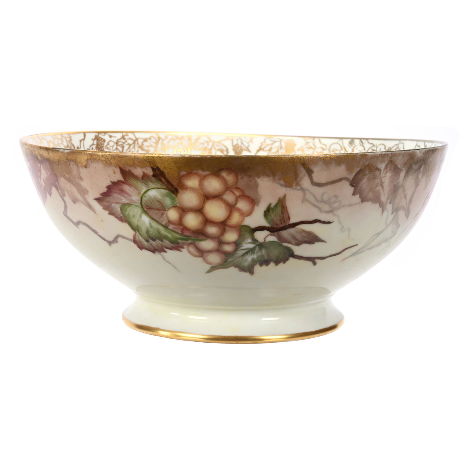 Pedestal Punch Bowl Marked J.P. Limoges (1 of 3)