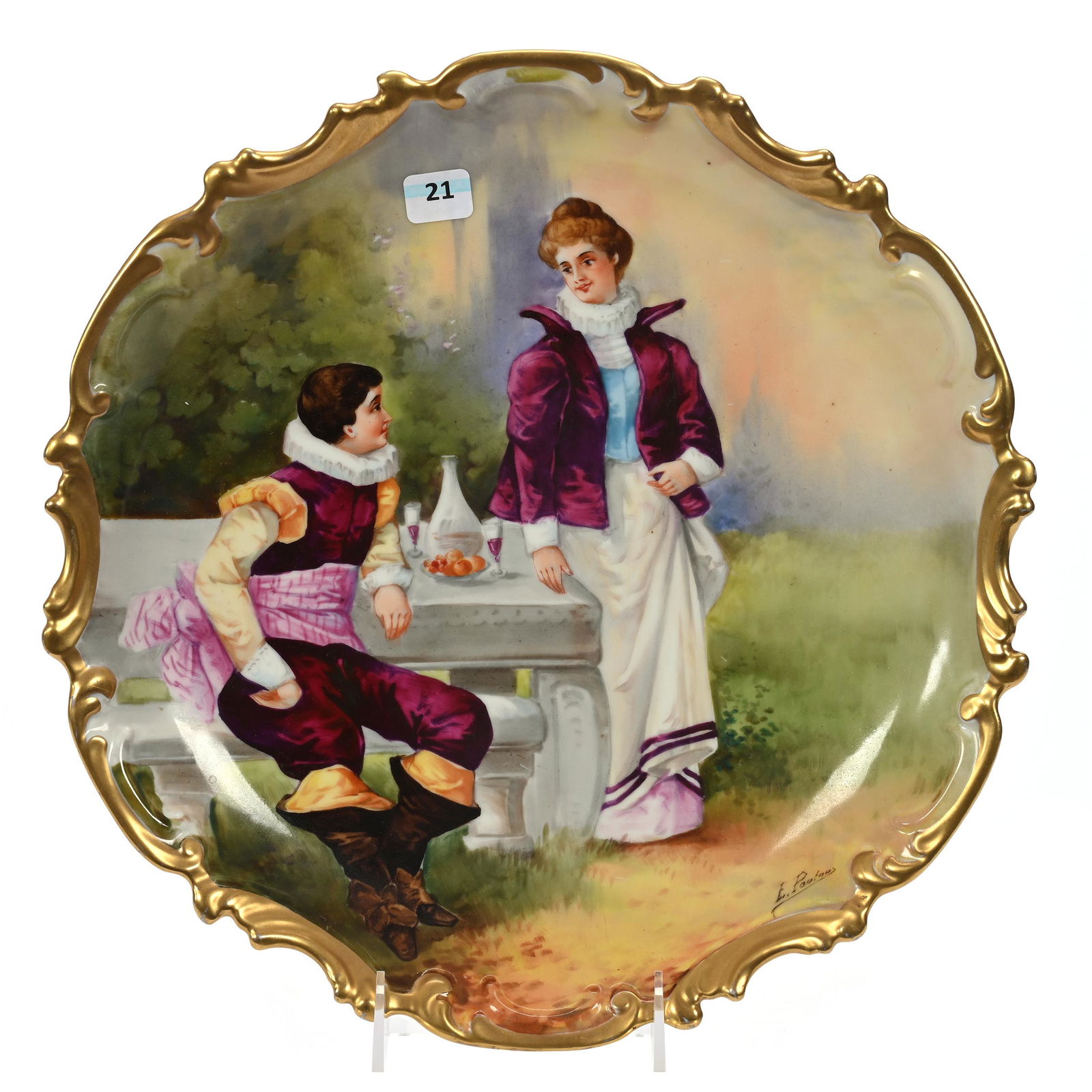 Charger Marked Coronet Limoges (1 of 3)