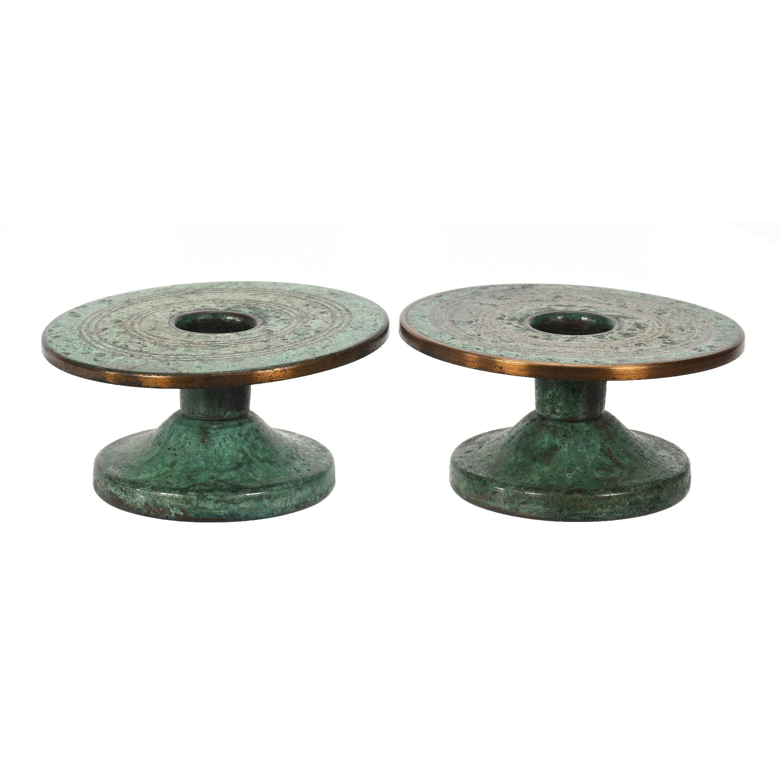 Pair Candlesticks, Marked Carl Sorensen Bronze (1 of 4)