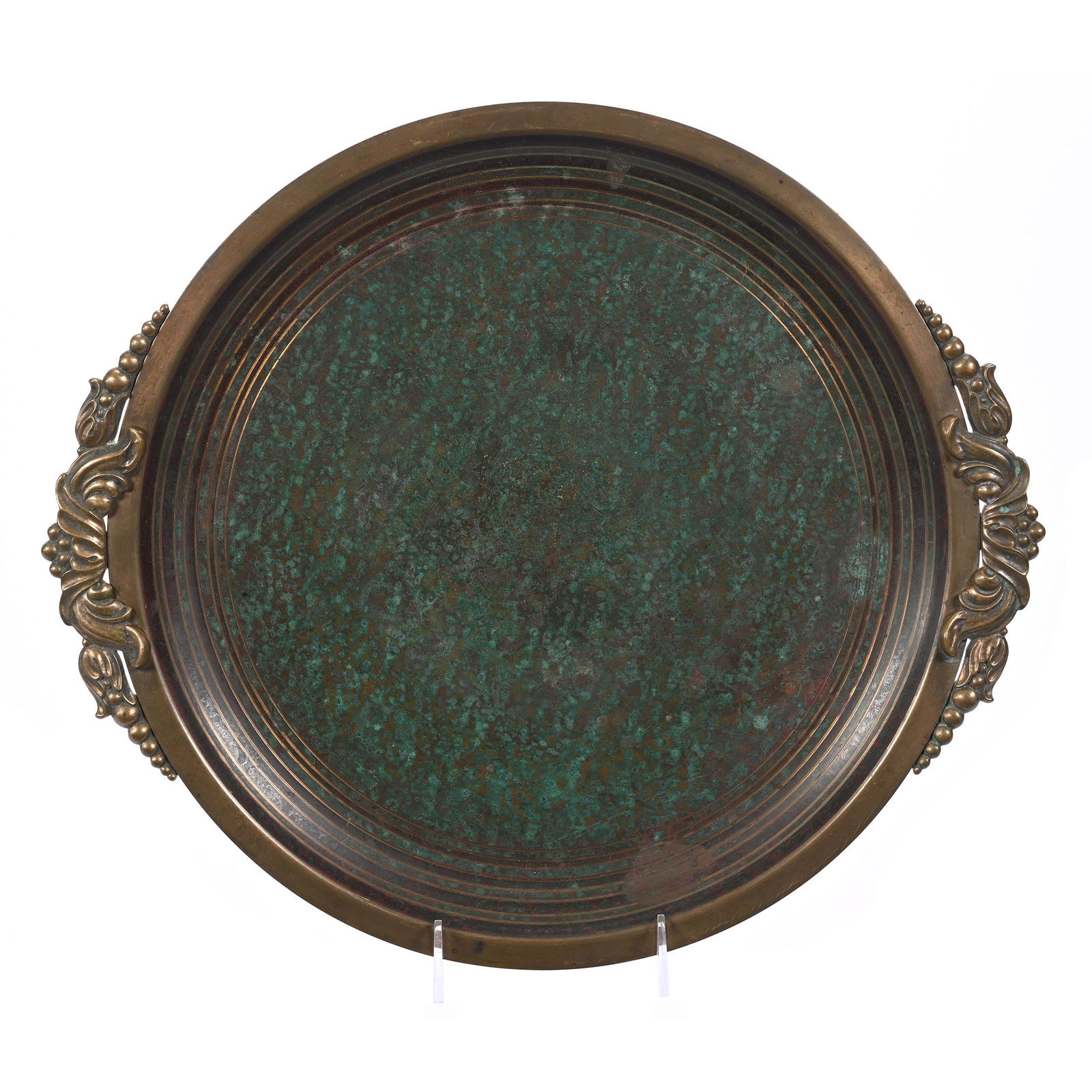 Oval Tray, Bronze Art Deco Marked Carl Sorensen (1 of 3)