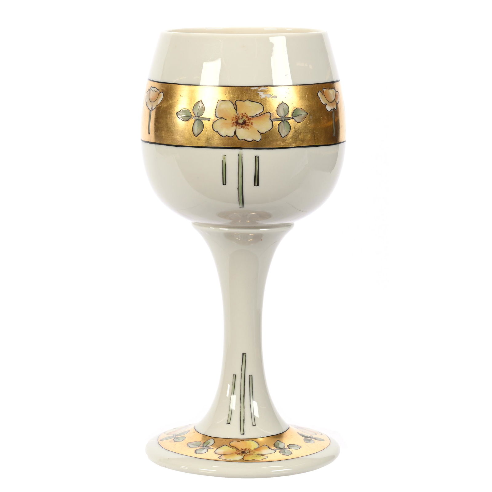 Toasting Goblet Marked Willetts Belleek (1 of 3)
