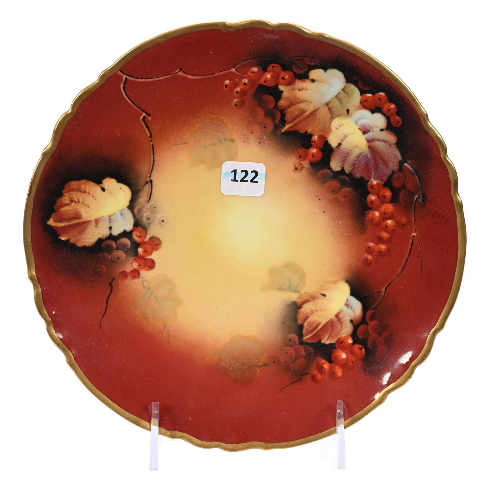 Plate Marked Pickard, Limoges Blank (1 of 2)