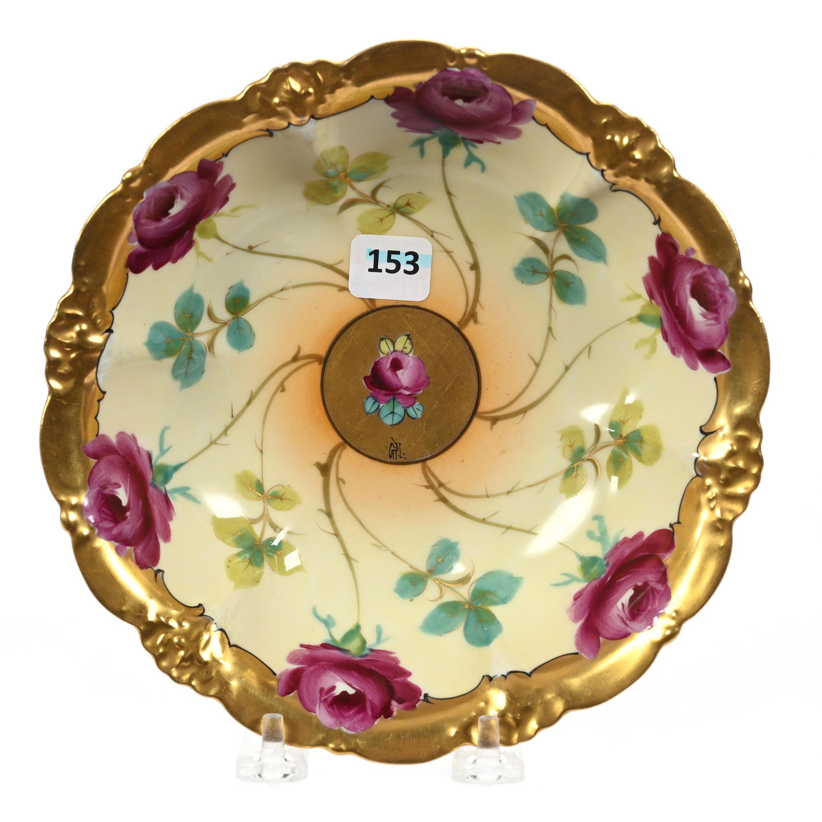 Pedestal Bowl Marked Pickard, Limoges Blank (1 of 3)