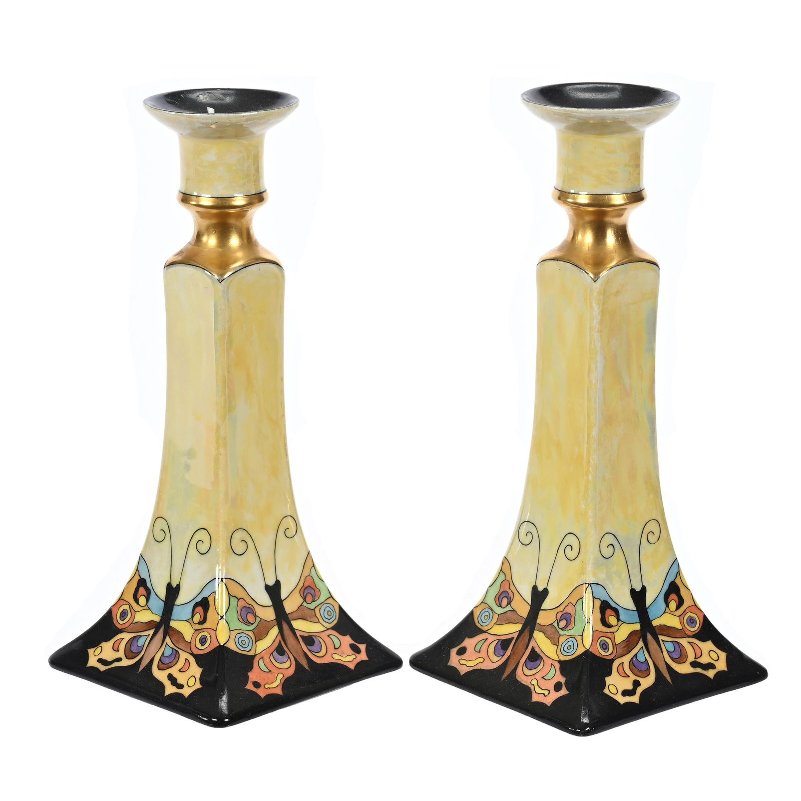 Pair Candlesticks Marked B&C Limoges (1 of 3)