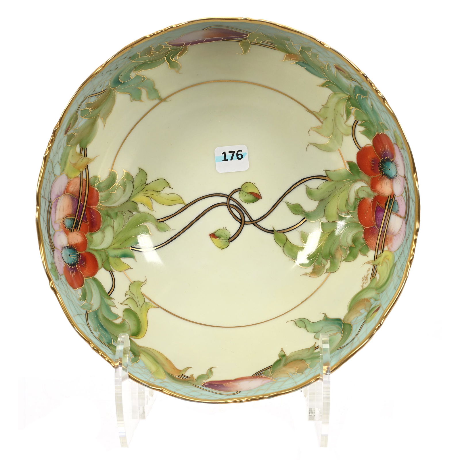 Pedestal Bowl Marked Donath Studios, T&V Limoges Blank (1 of 4)