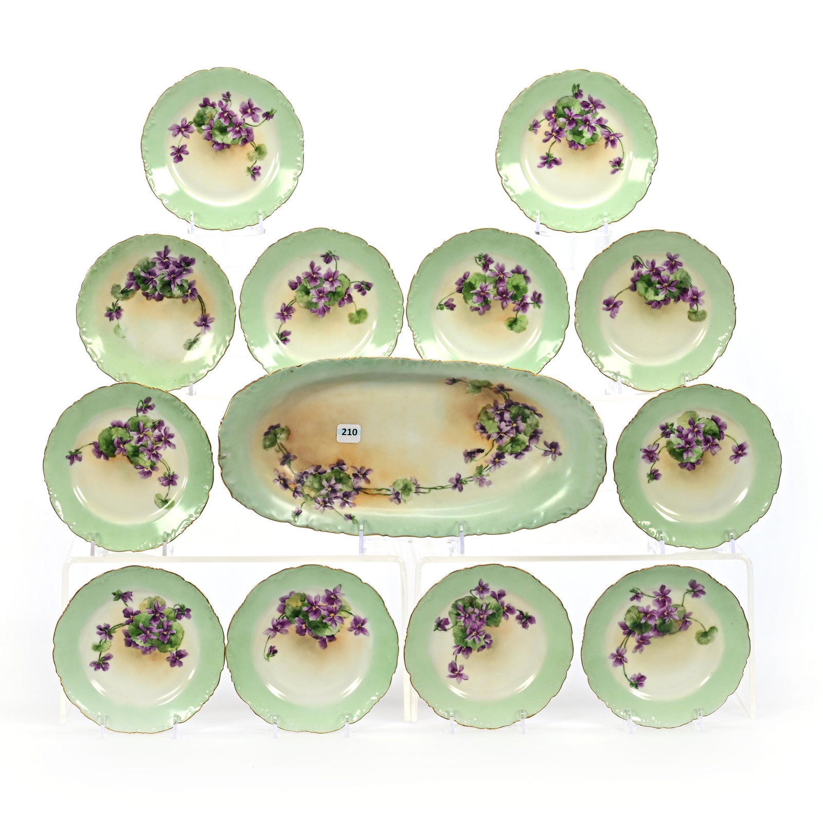 Tray And Plate Set Marked T&V Limoges (1 of 3)