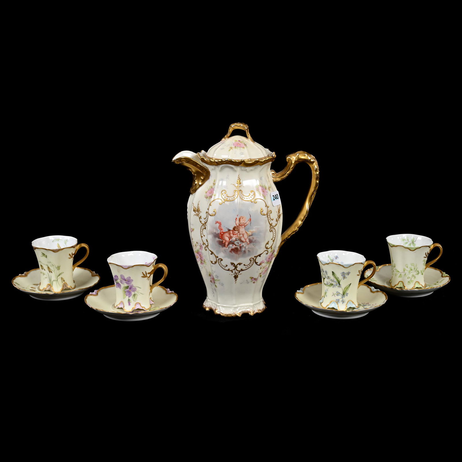 Chocolate Set Marked Limoges (1 of 3)
