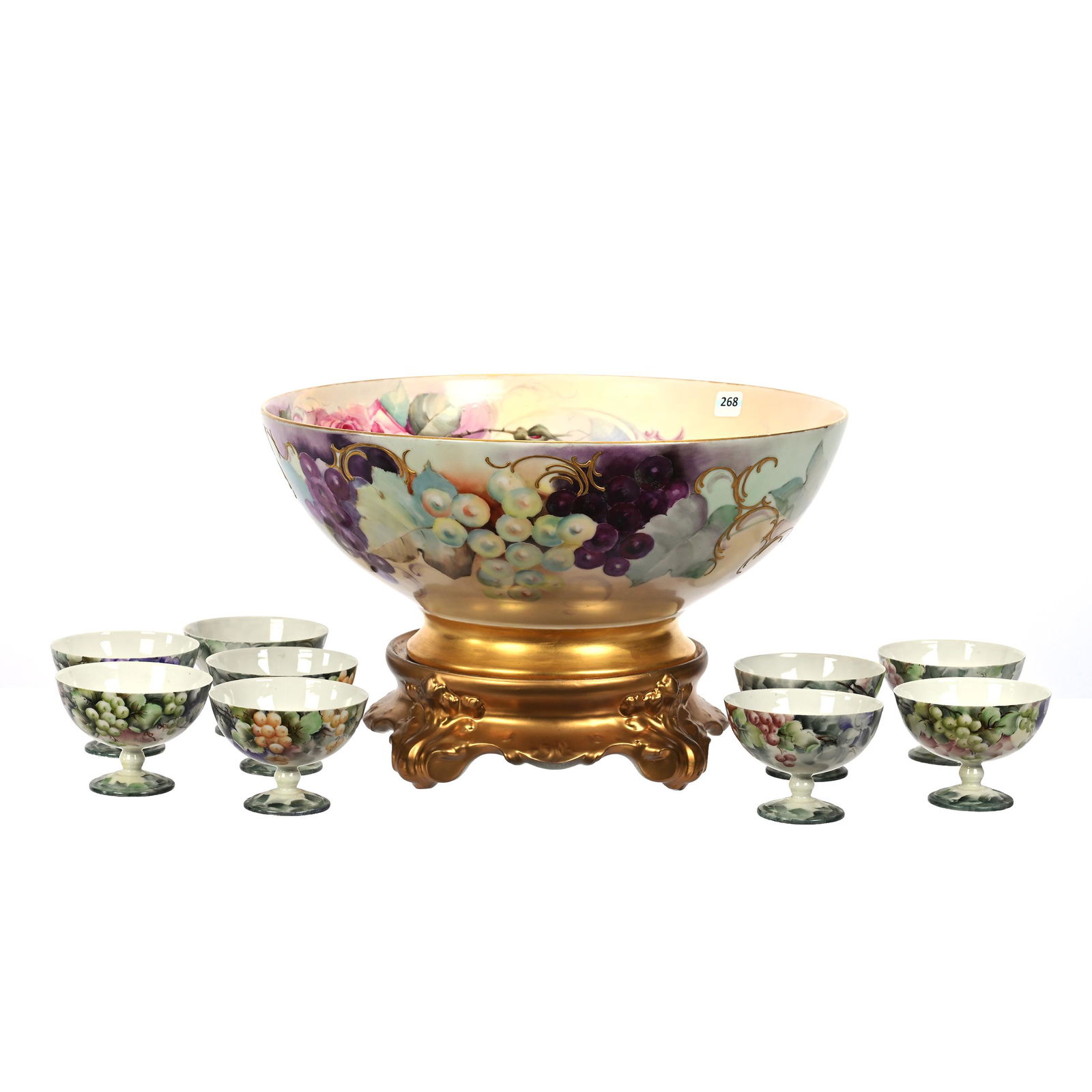 Punch Set, Unmarked Limoges (1 of 3)