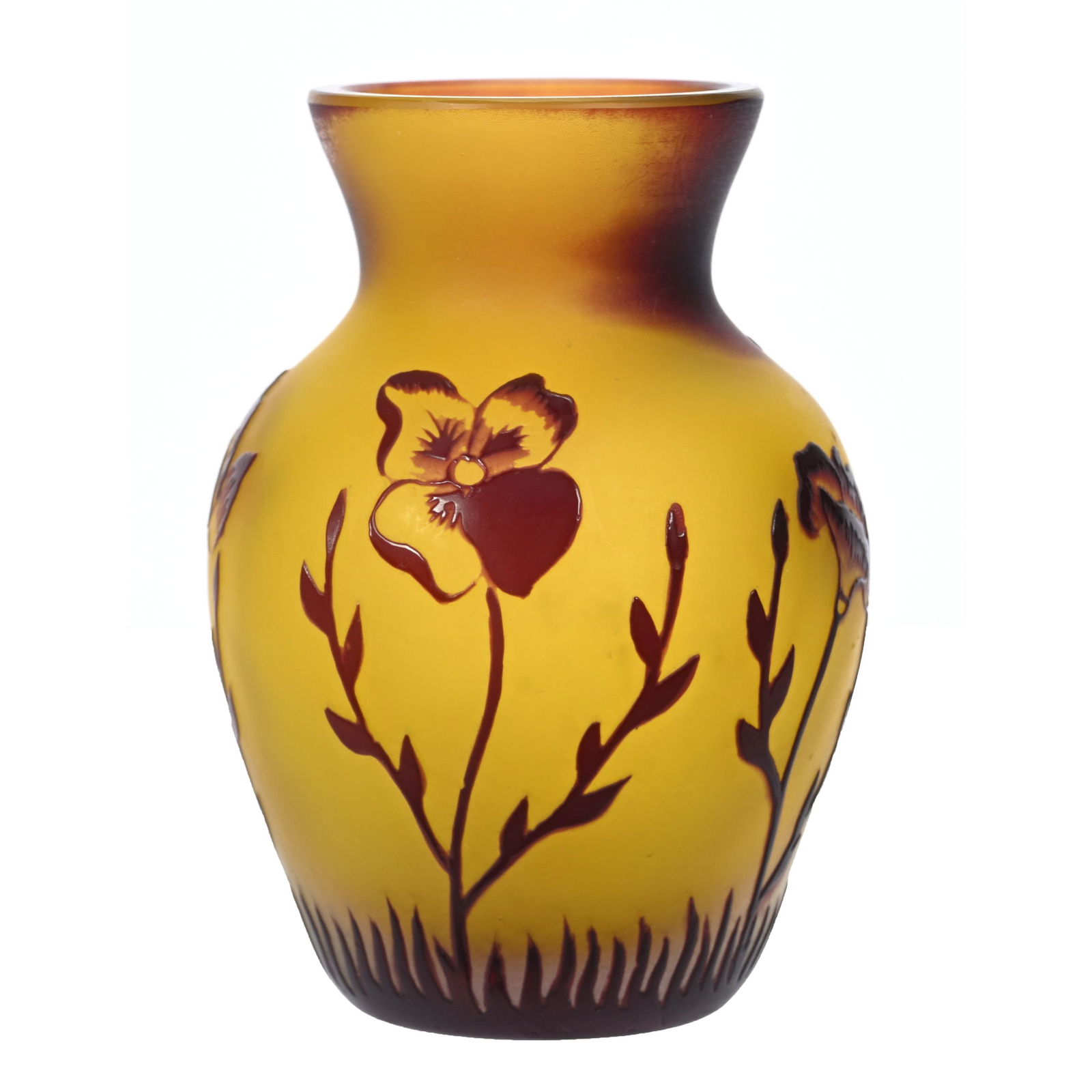 Modern Vase, Cameo Art Glass (1 of 4)