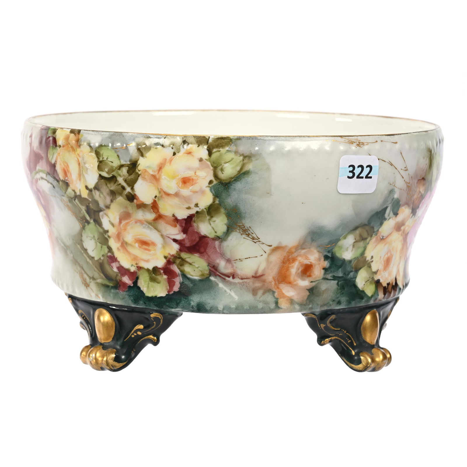 Footed Ferner Marked D&C Limoges (1 of 3)