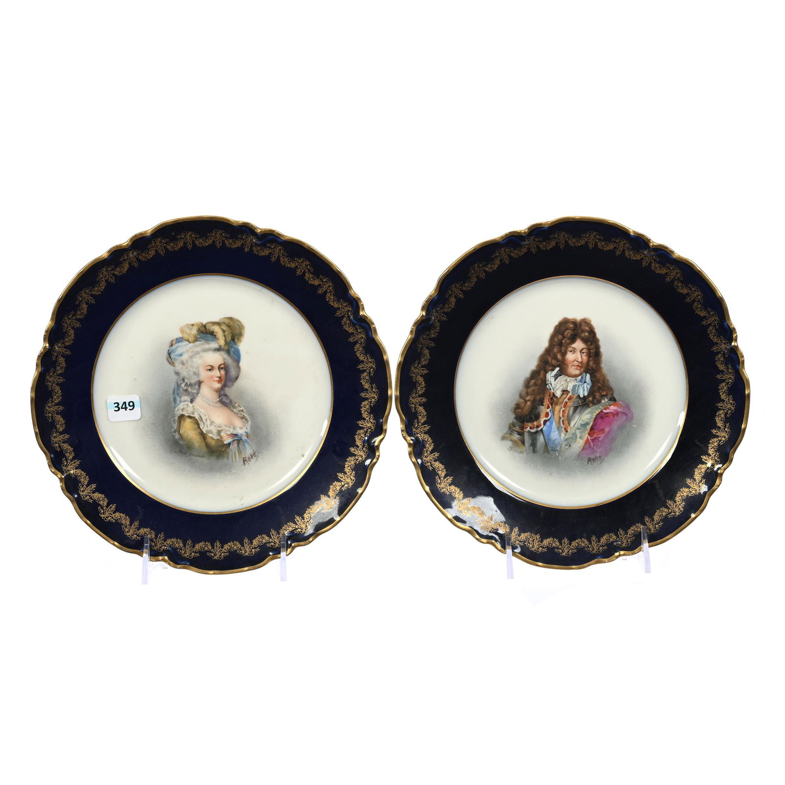 Pair Plates Marked Haviland Limoges (1 of 2)