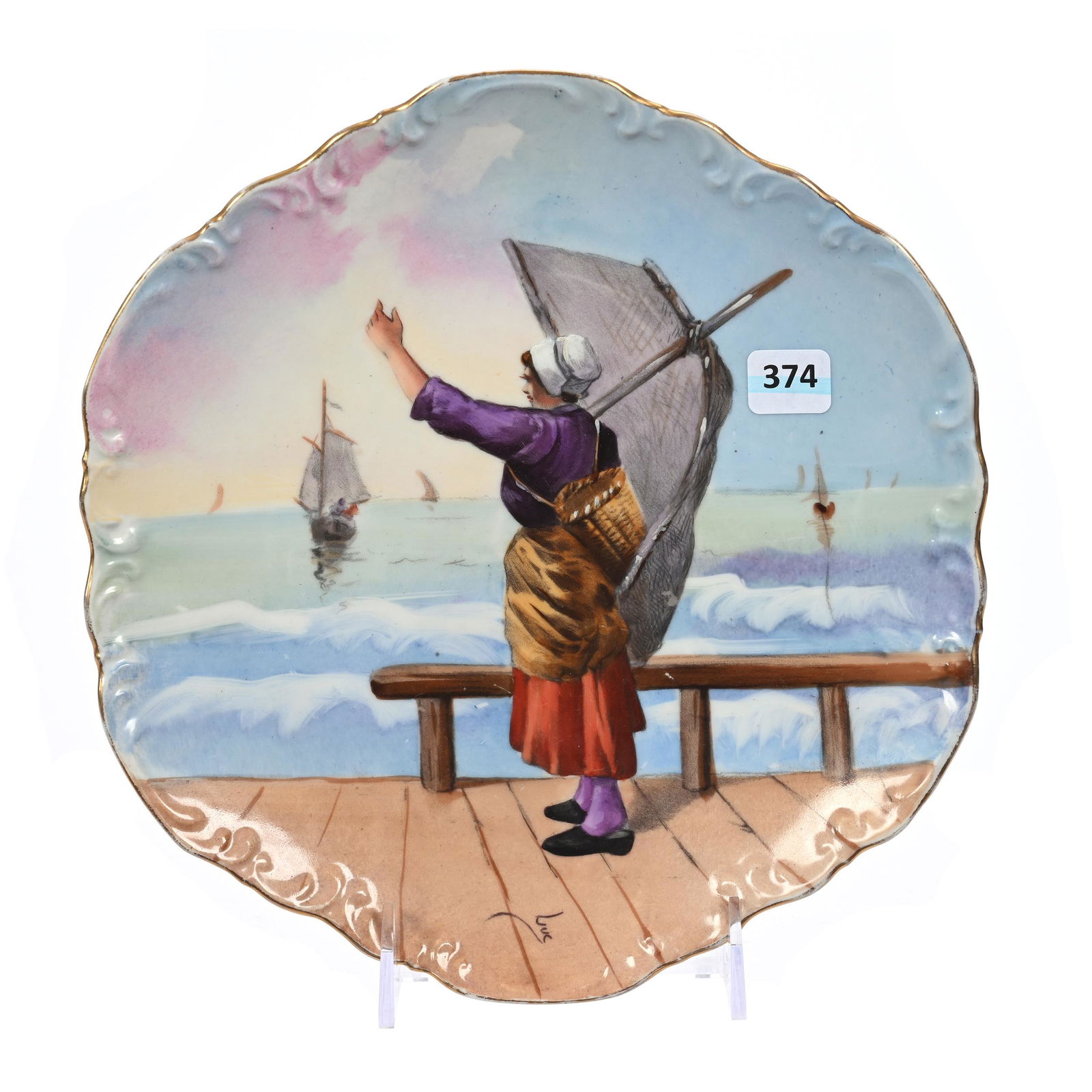 Plate Marked Coronet Limoges (1 of 3)