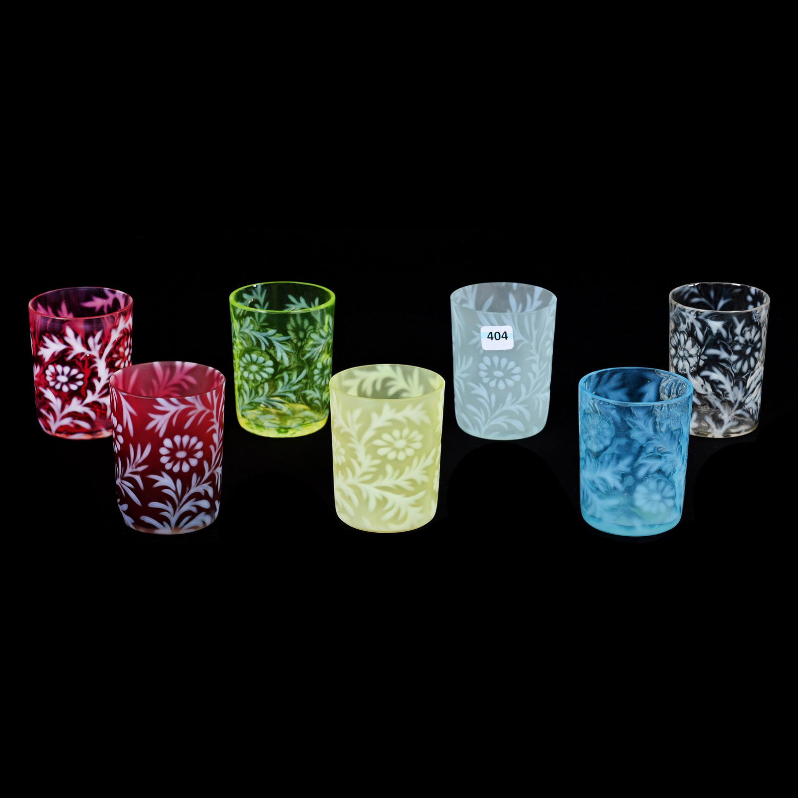 (7) Assorted Art Glass Tumblers (1 of 3)