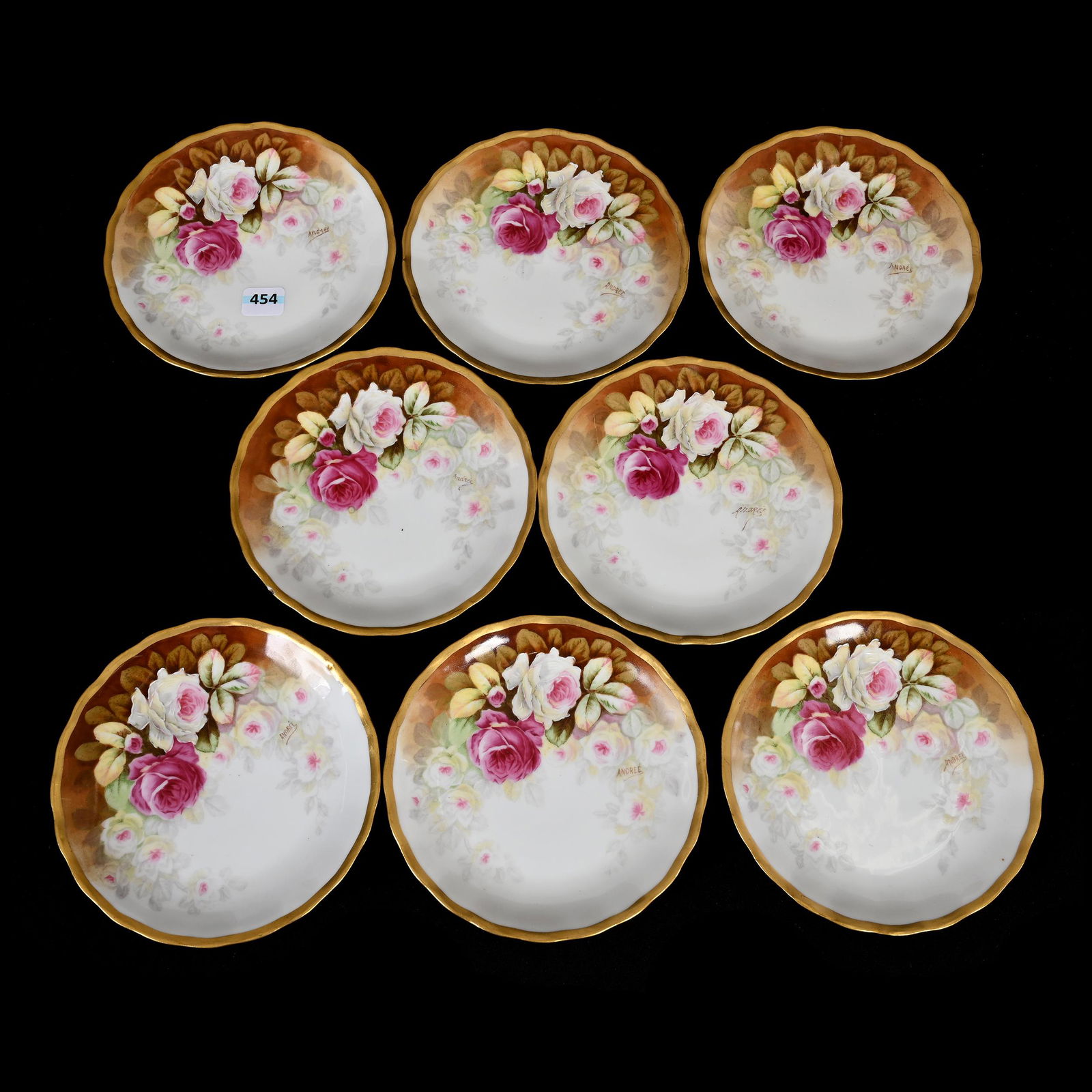 (8) Plates Marked Elite Limoges (1 of 5)