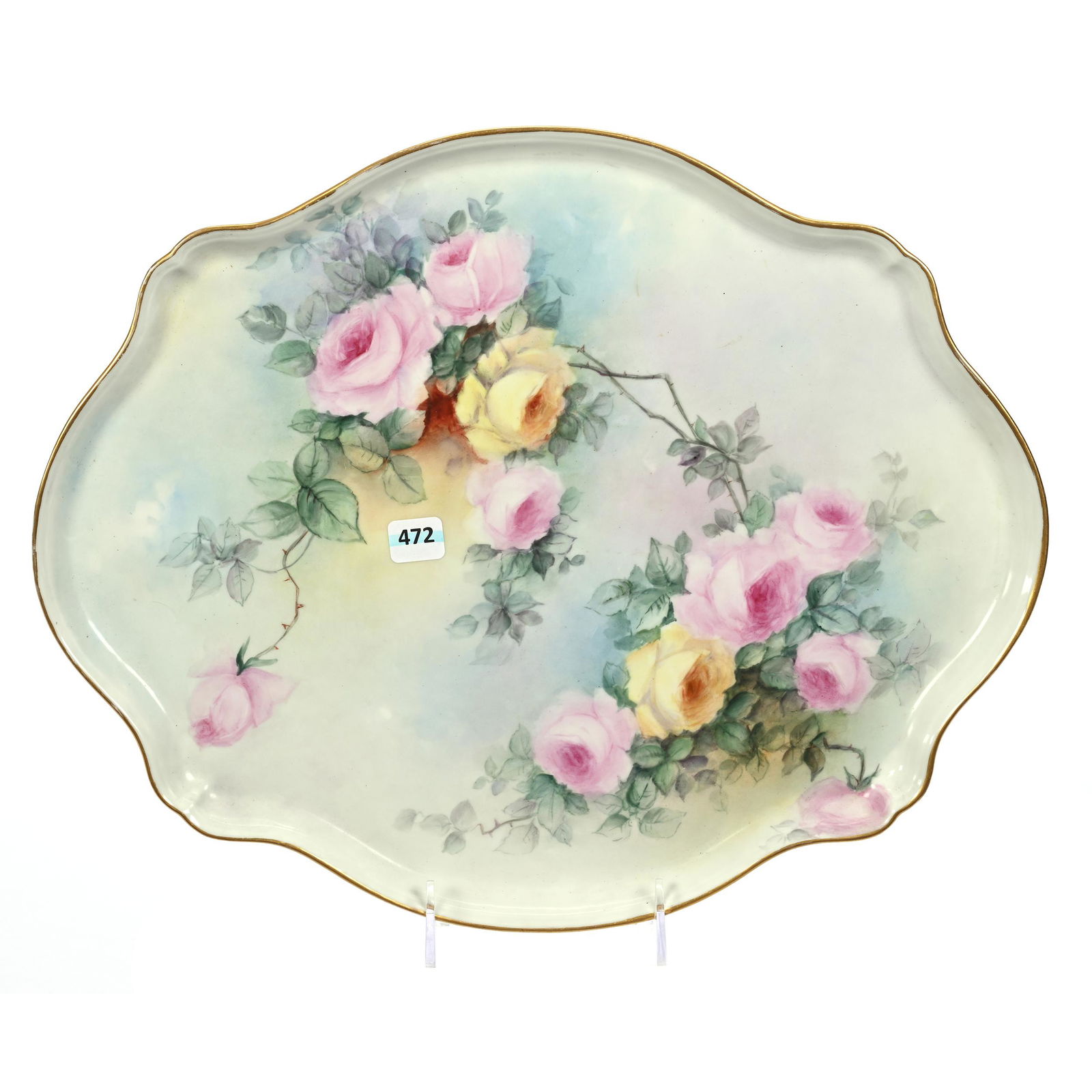 Dresser Tray Marked J.P. Limoges (1 of 2)