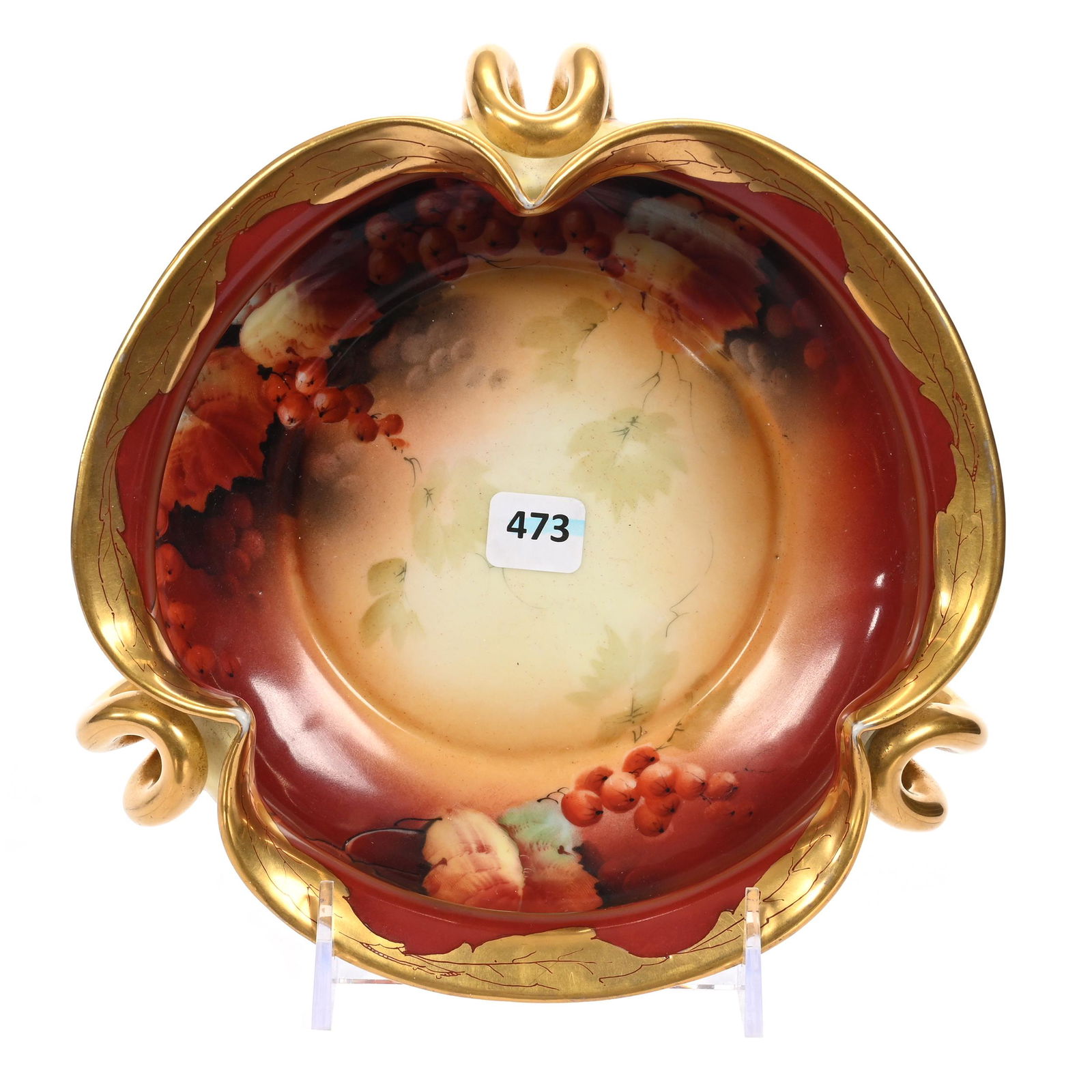 Bowl, Three Handles, Marked Pickard (1 of 4)