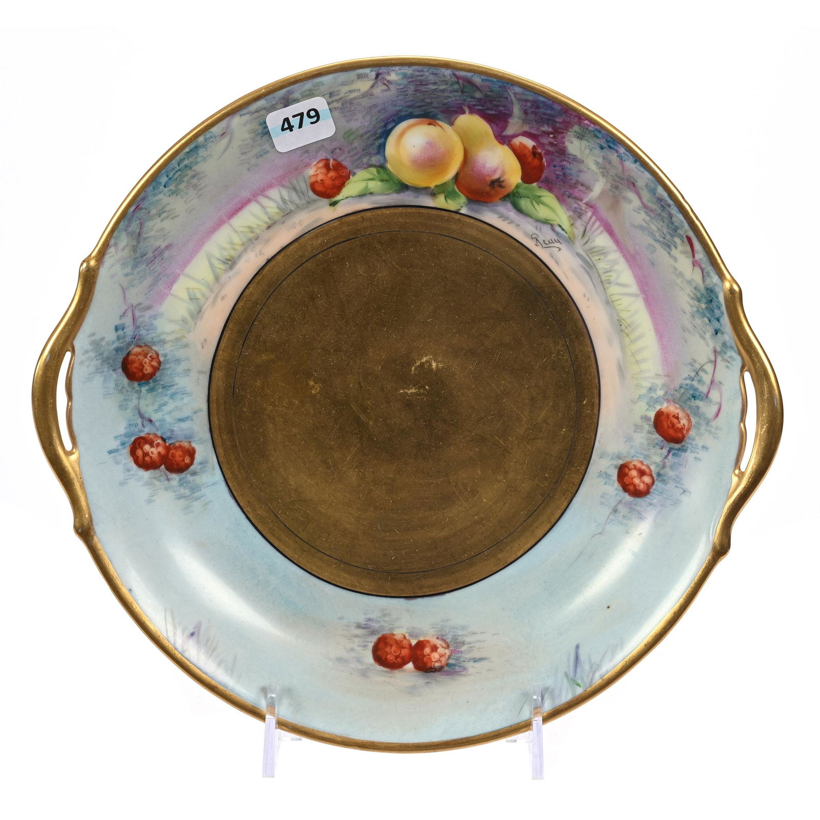 Cake Plate Marked Pickard (1 of 3)