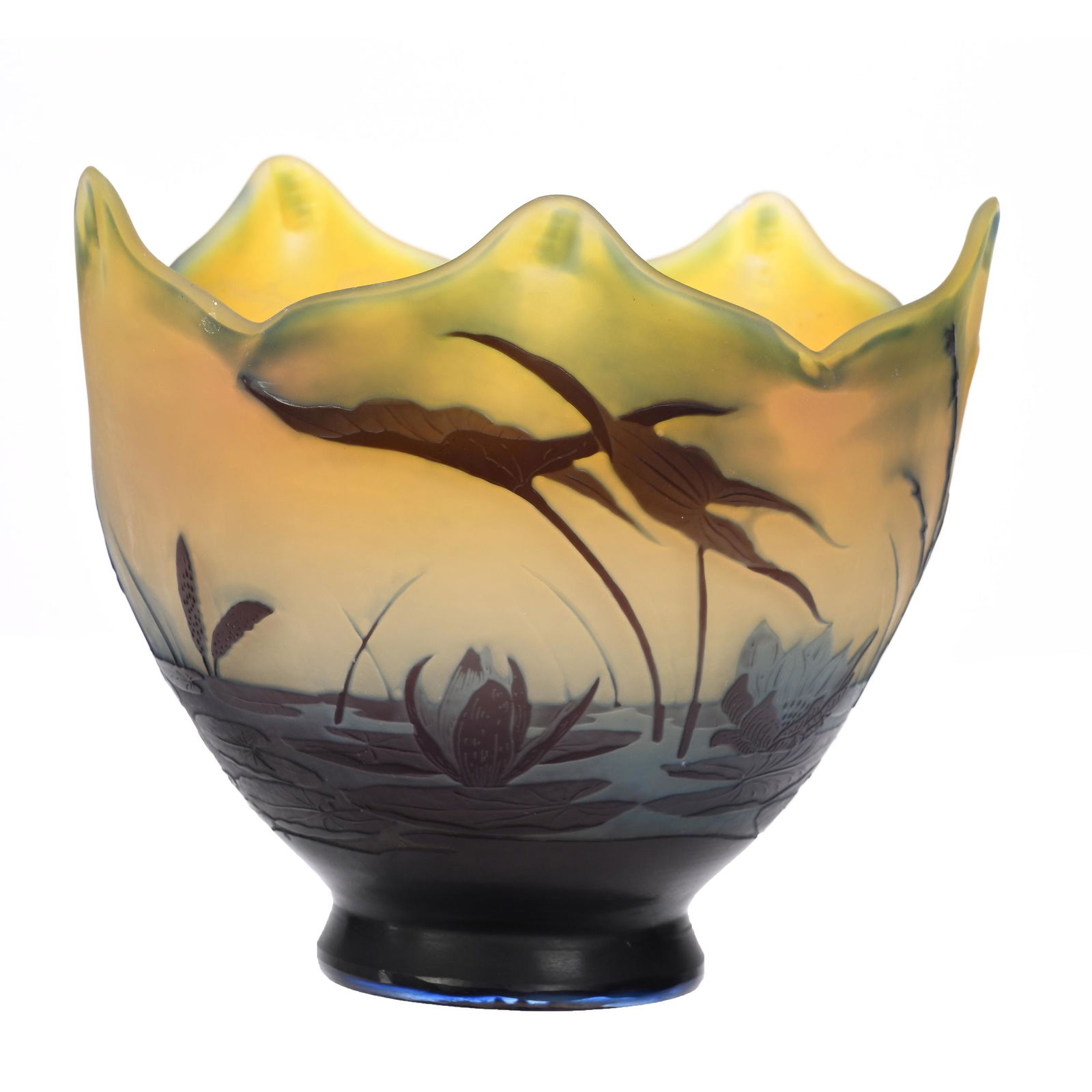 Vase Signed Galle French Cameo Art Glass (1 of 4)