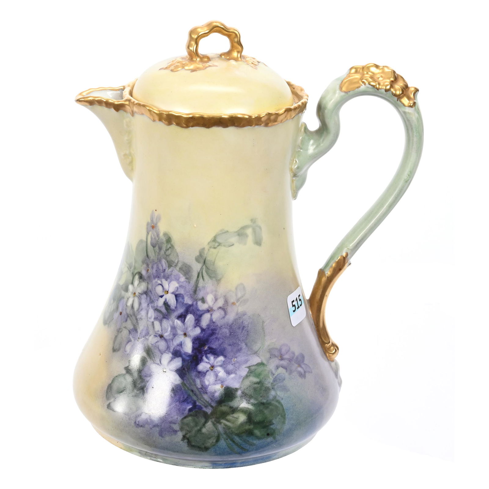 Chocolate Pot Marked W.G. Limoges (1 of 3)