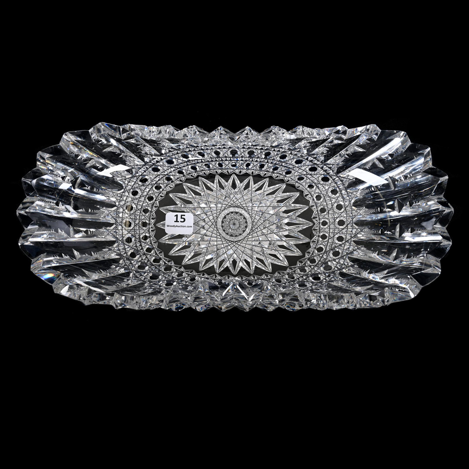 Celery Tray, Folded, ABCG, Prism Pattern By Libbey (1 of 3)